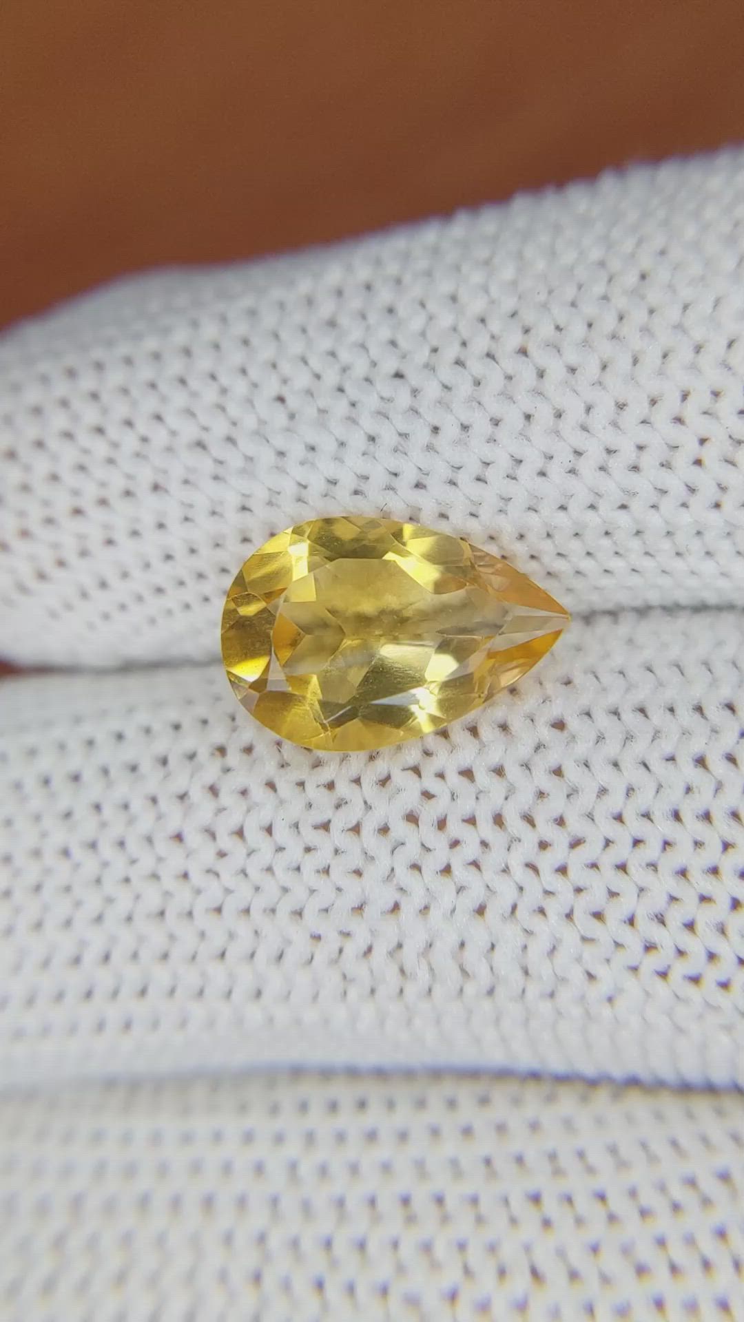 2.93 Ct. Citrine from Brazil Size Video