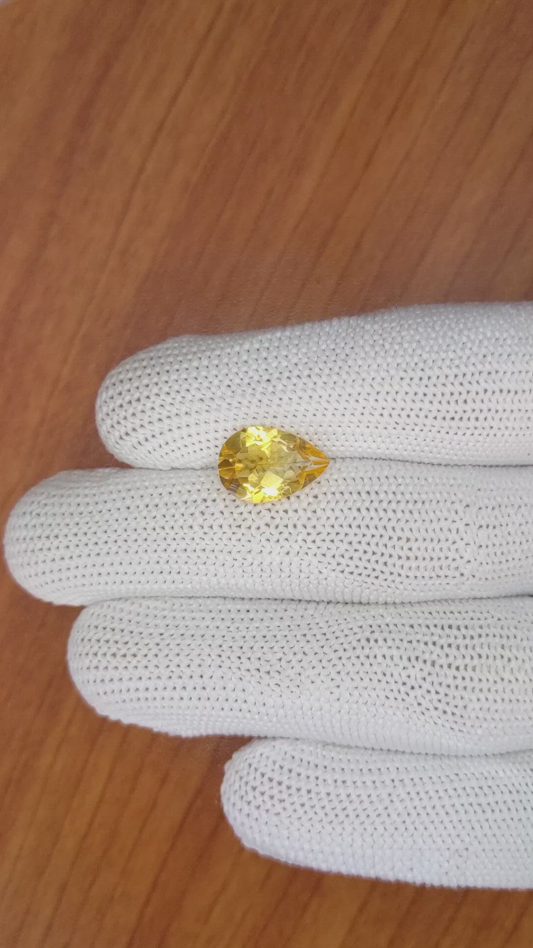 2.93 Ct. Citrine from Brazil Size Video