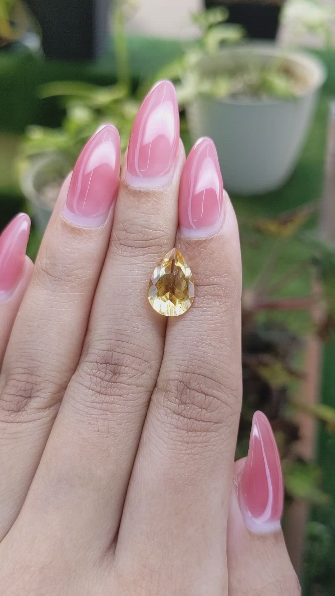 2.93 Ct. Citrine from Brazil Size Video