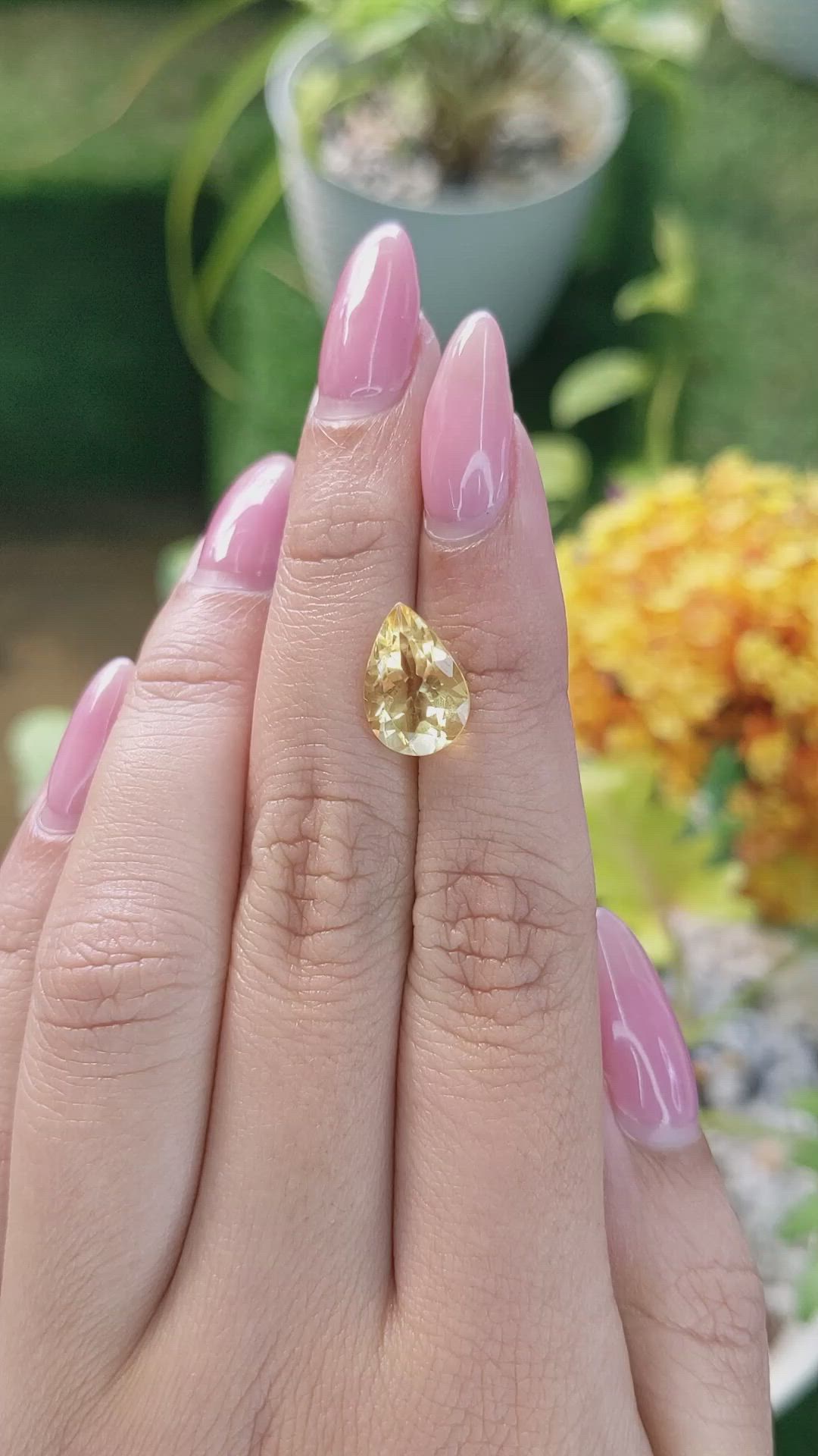 3.10 Ct. Citrine from Brazil Size Video