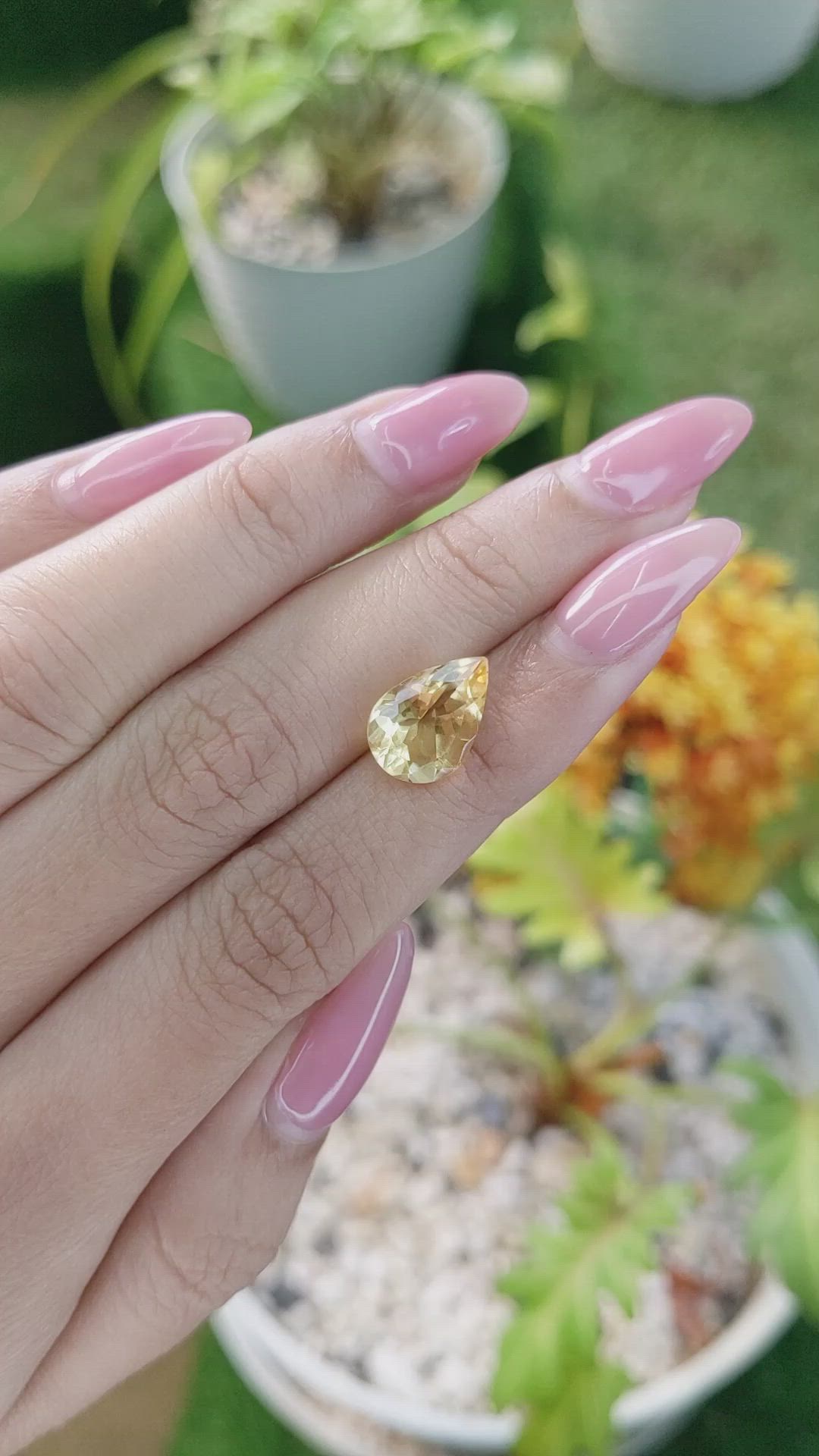 3.10 Ct. Citrine from Brazil Size Video