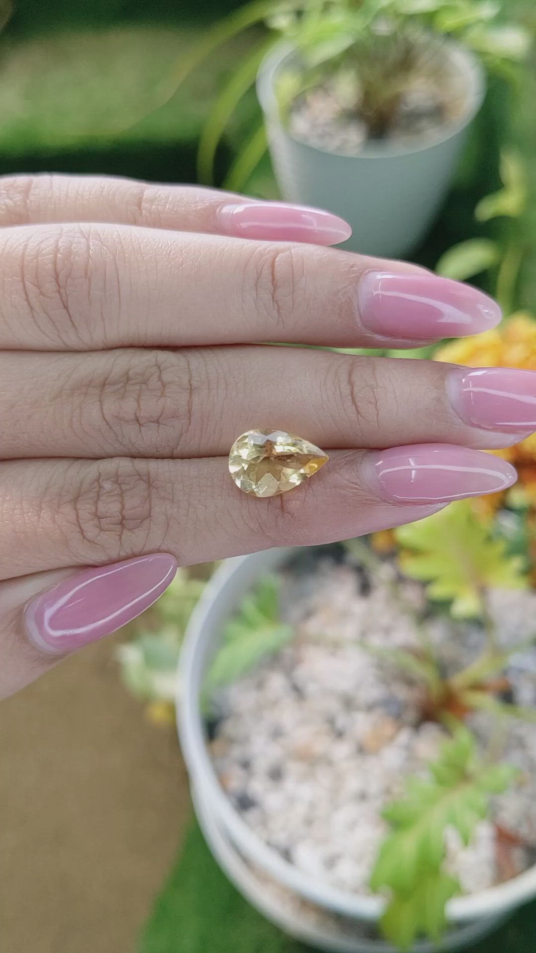 3.10 Ct. Citrine from Brazil Size Video