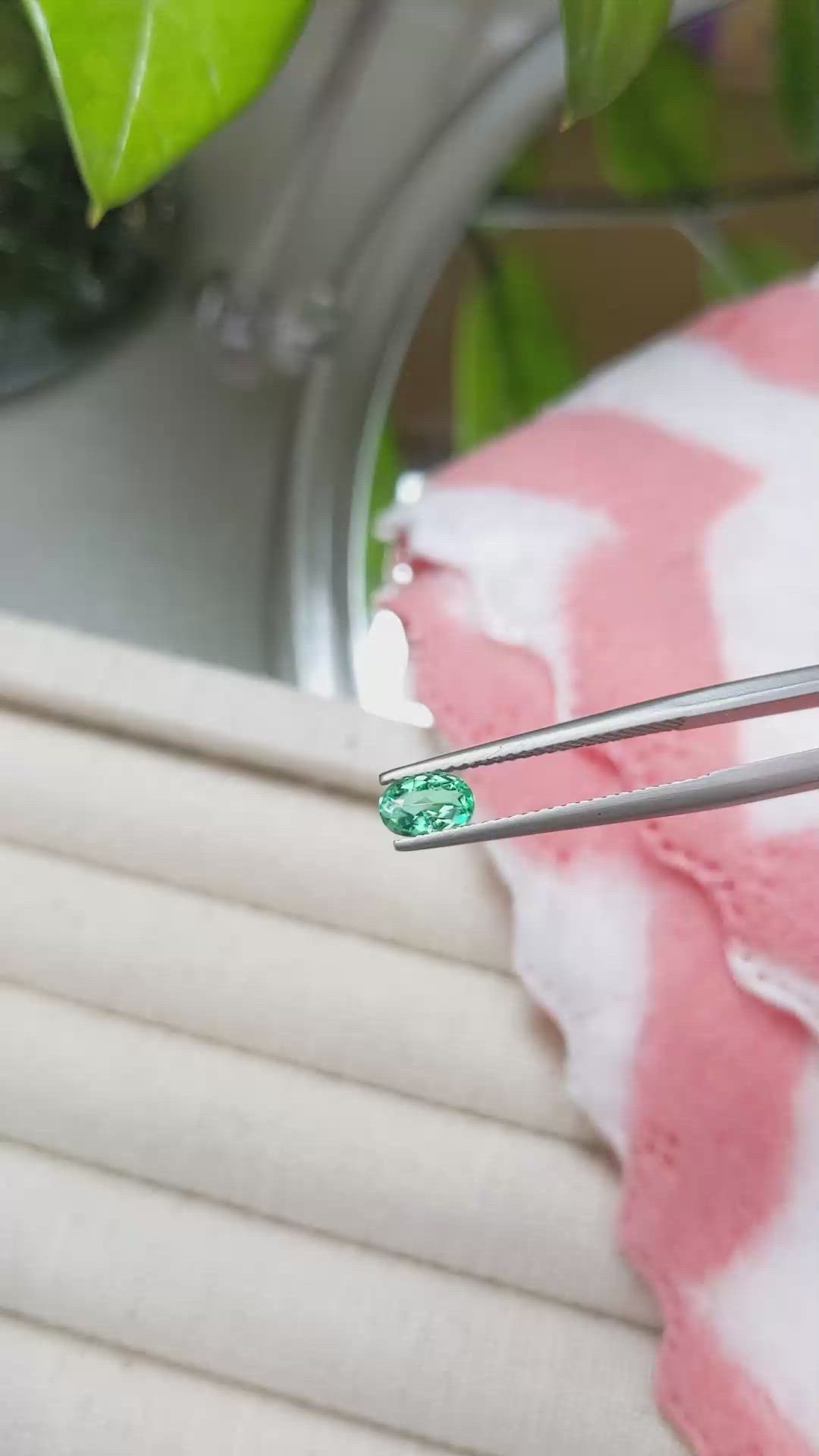 0.48 Ct. Paraiba Tourmaline from Africa Size Video