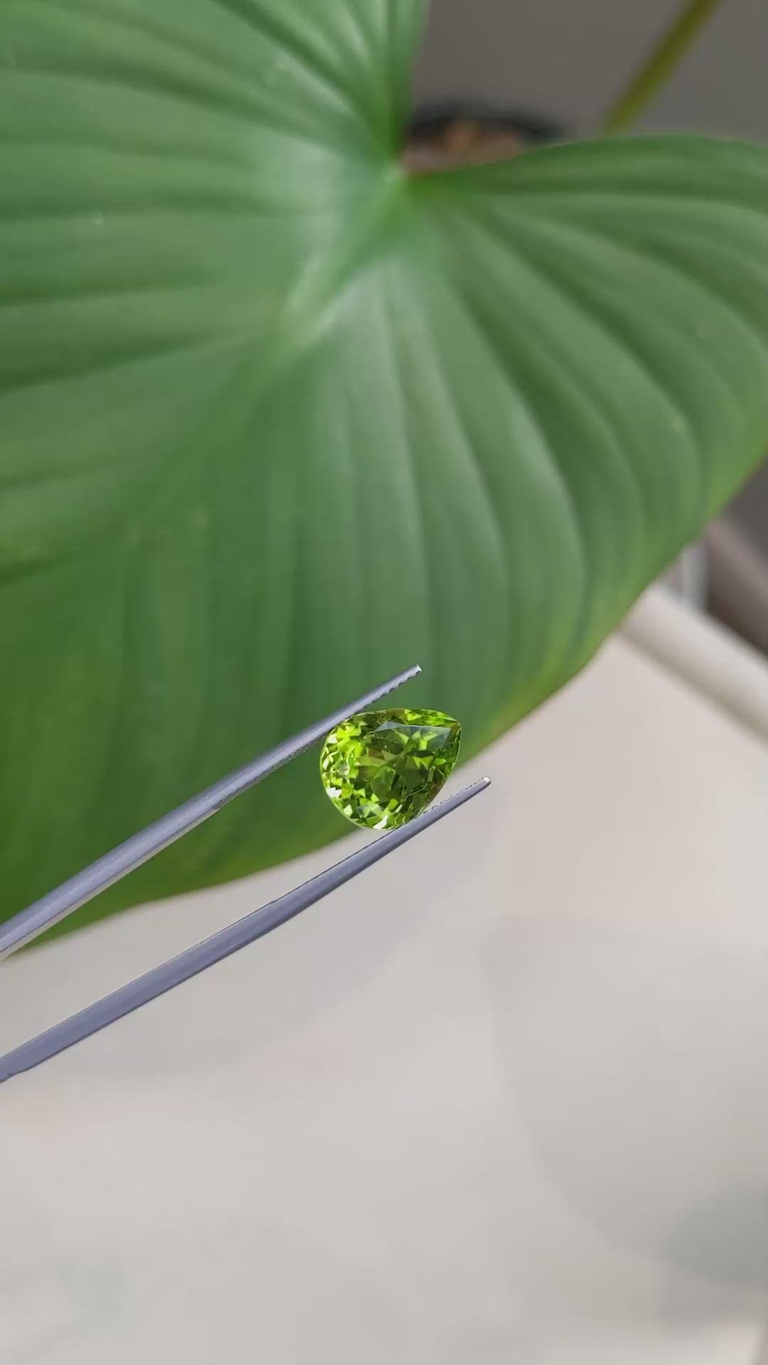 5.80 Ct. Peridot from Burma (Myanmar) Size Video