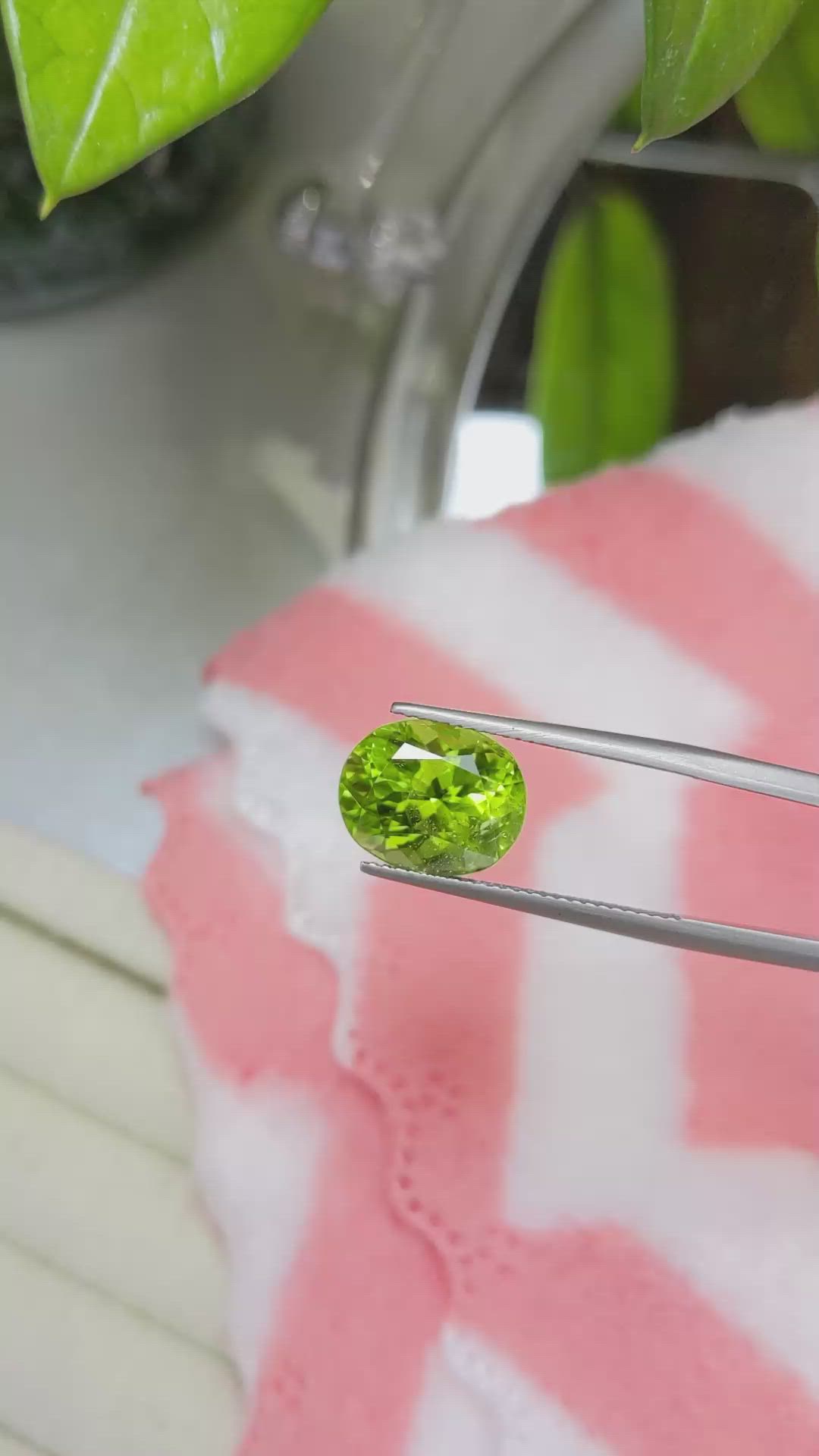 6.78 Ct. Peridot from Burma (Myanmar) Size Video