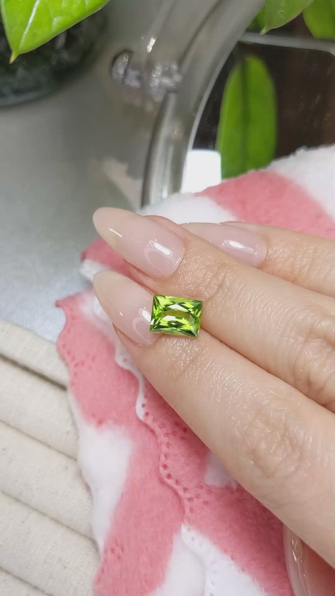 2.79 Ct. Peridot from Burma (Myanmar) Size Video