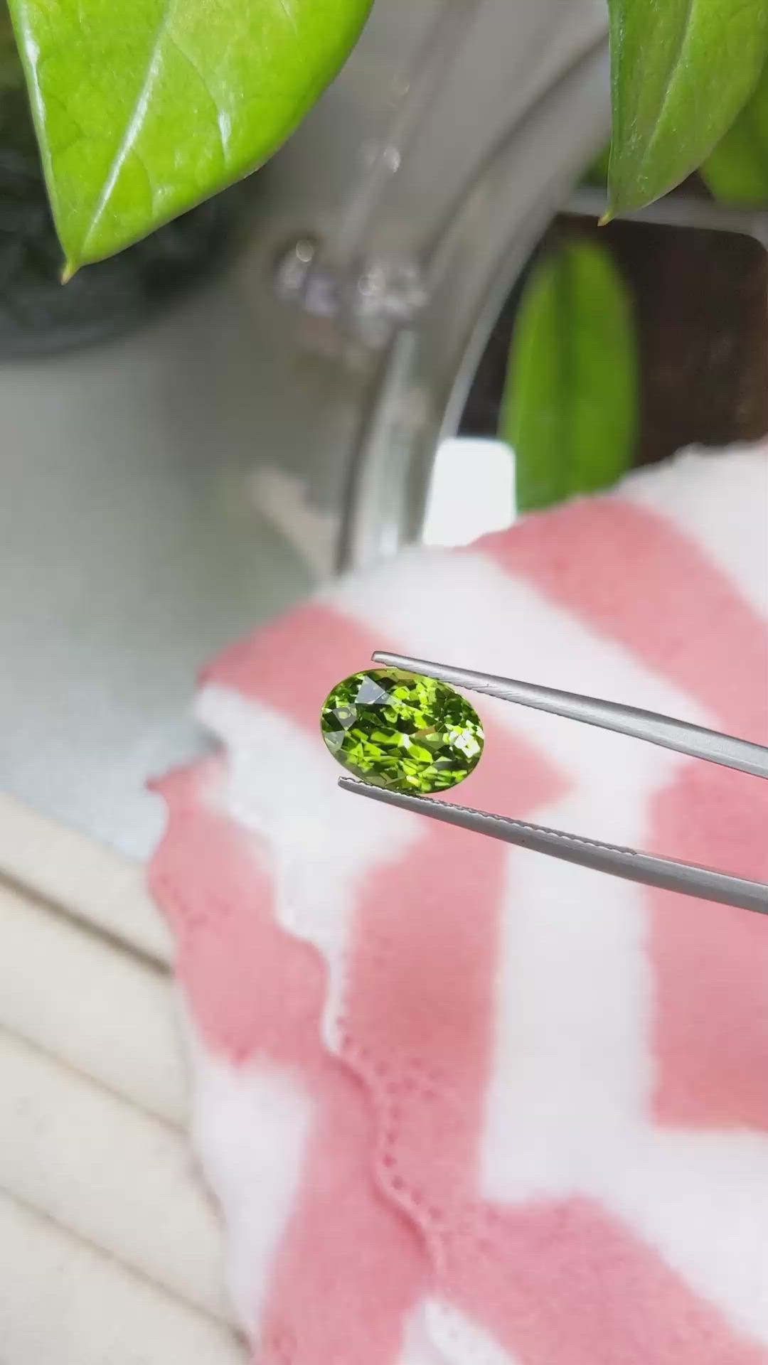 4.50 Ct. Peridot from Burma (Myanmar) Size Video