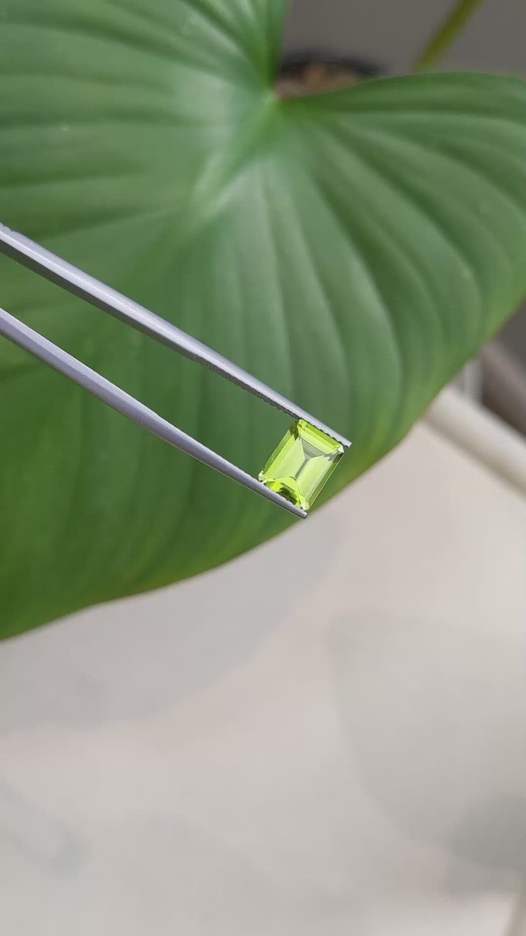2.22 Ct. Peridot from Burma (Myanmar) Size Video
