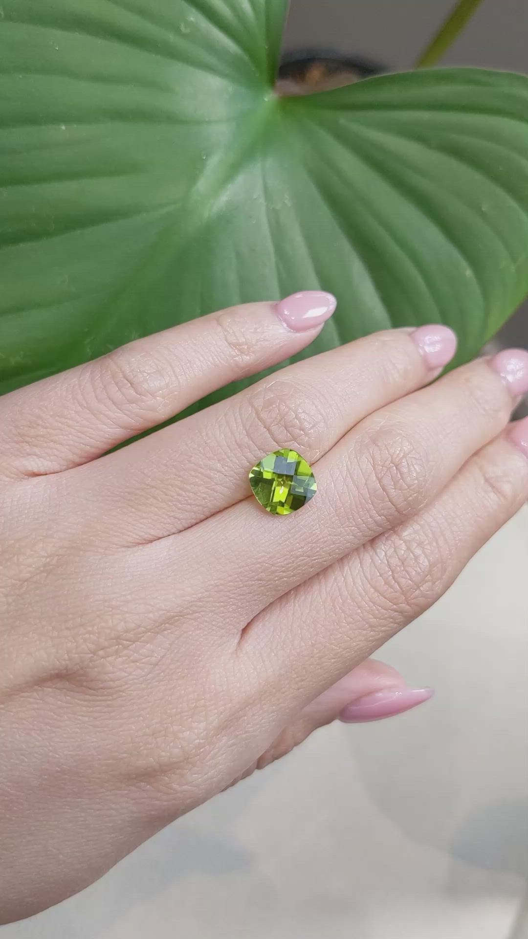 2.67 Ct. Peridot from Burma (Myanmar) Size Video