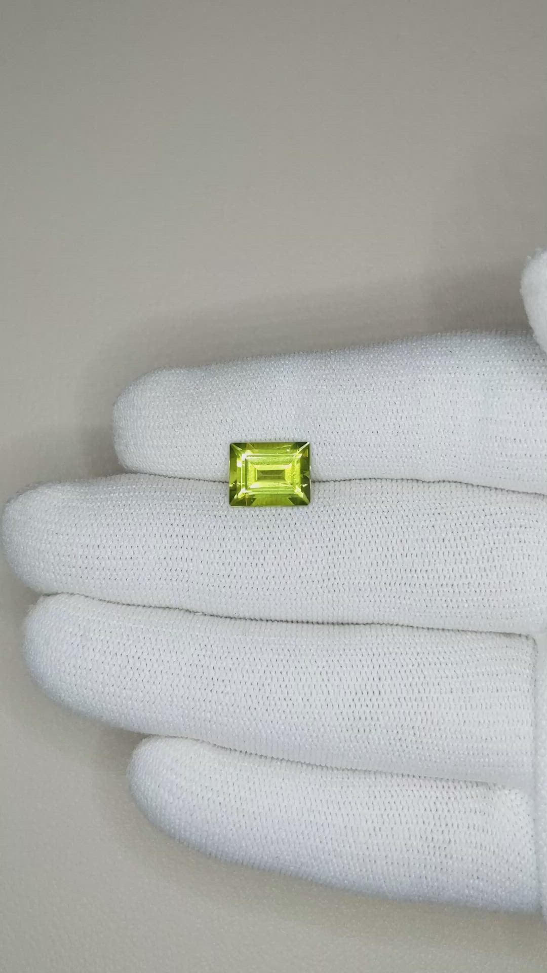 3.21 Ct. Peridot from Burma (Myanmar) Size Video