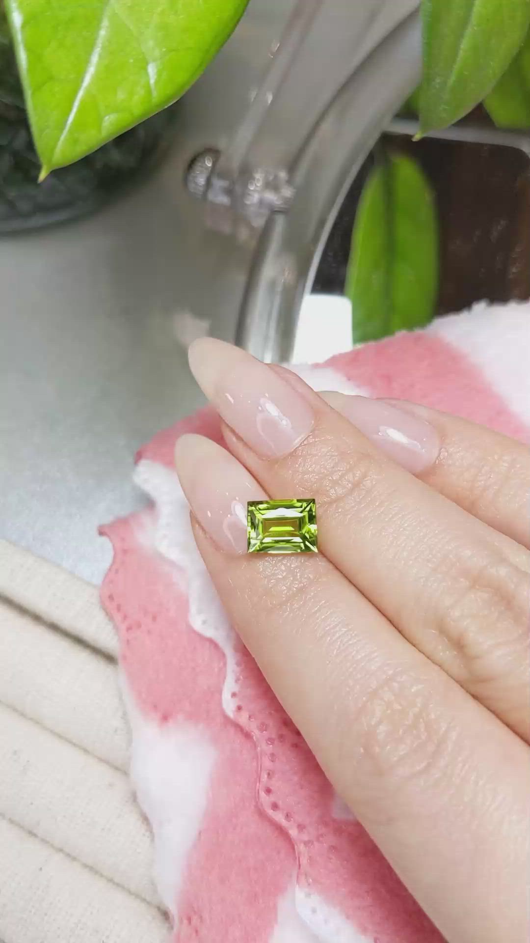 2.28 Ct. Peridot from Burma (Myanmar) Size Video