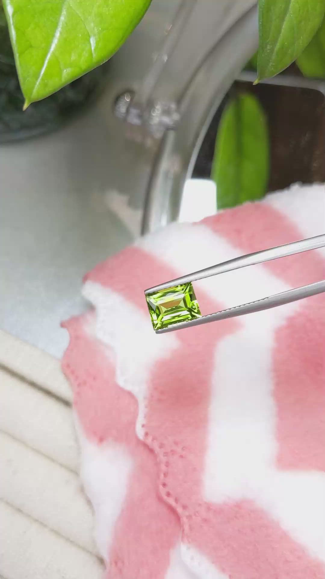 2.28 Ct. Peridot from Burma (Myanmar) Size Video