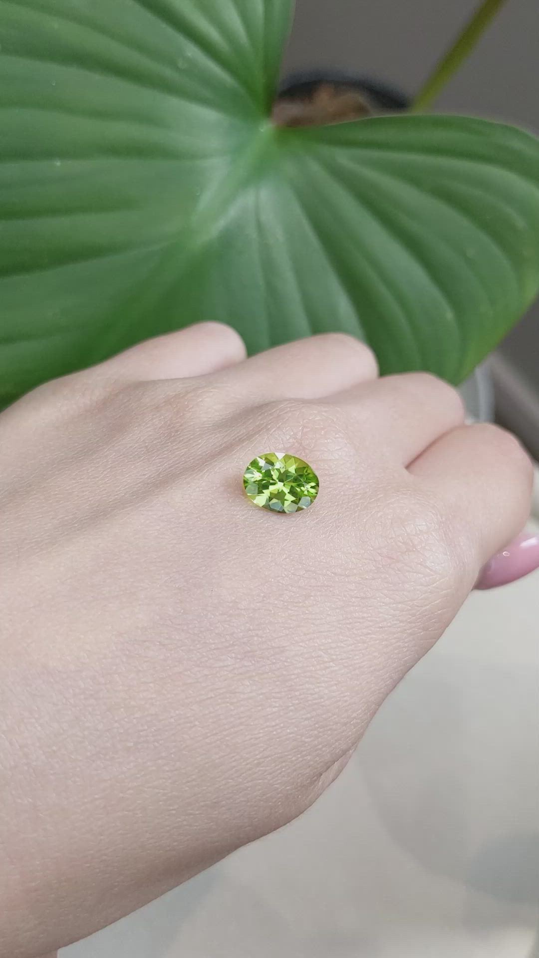 2.52 Ct. Peridot from Burma (Myanmar) Size Video