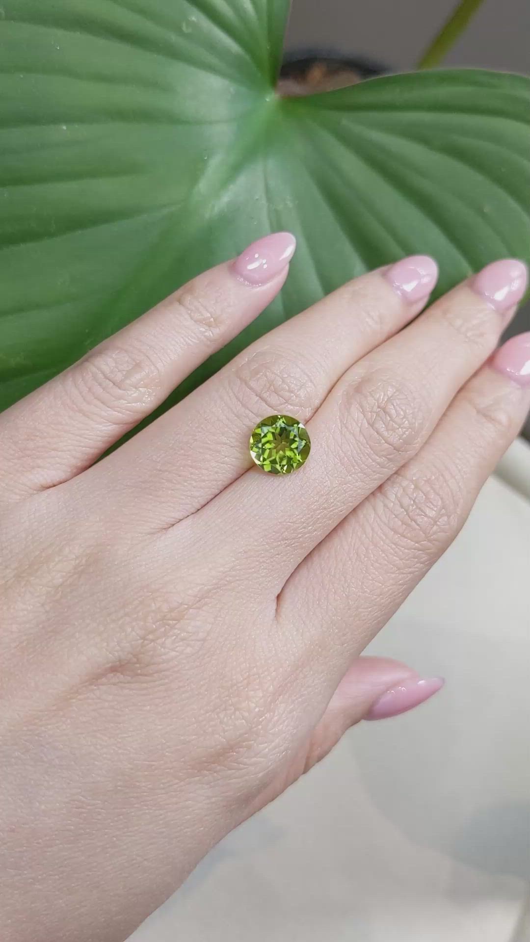 2.93 Ct. Peridot from Burma (Myanmar) Size Video
