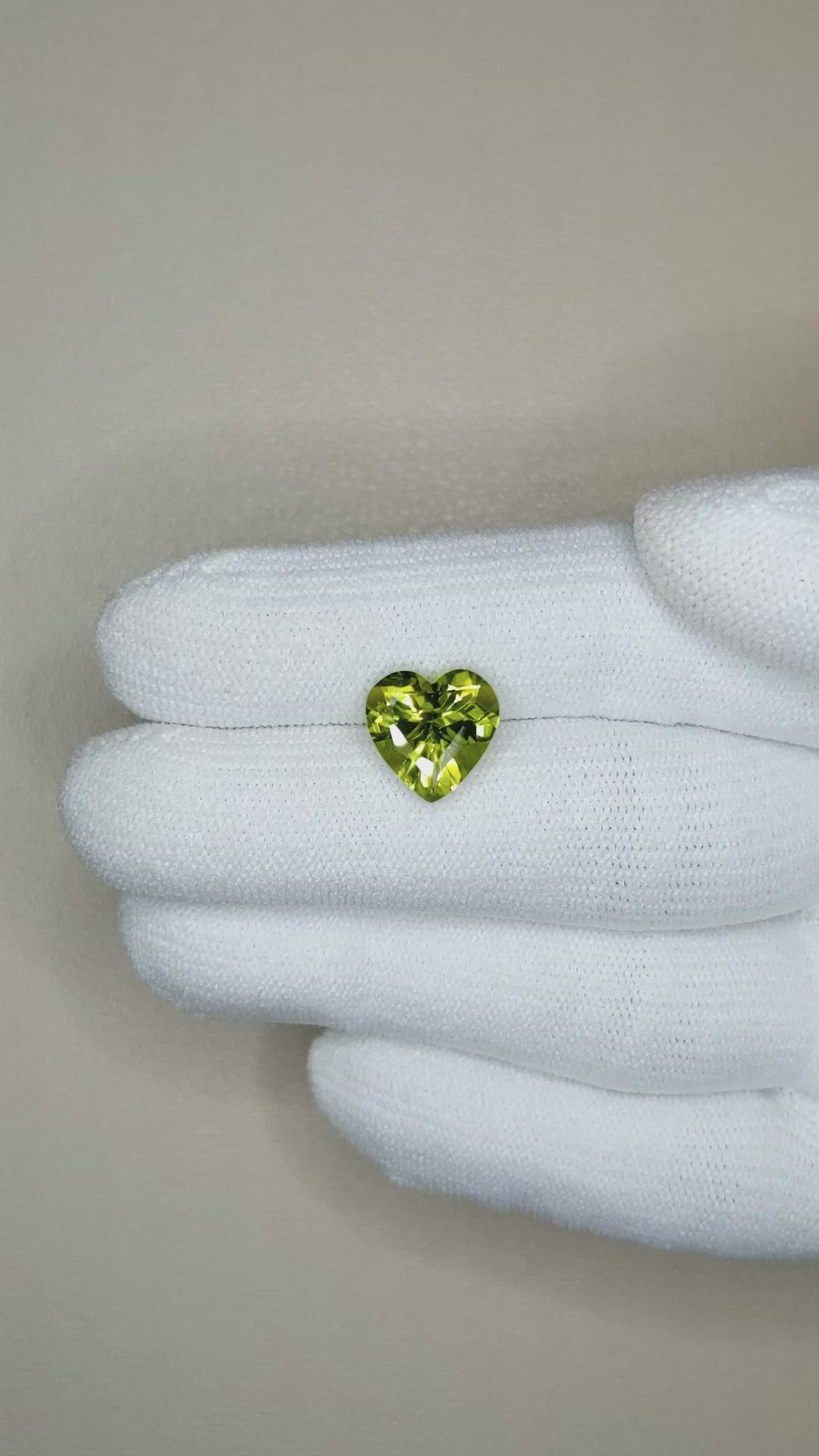 3.60 Ct. Peridot from Burma (Myanmar) Size Video