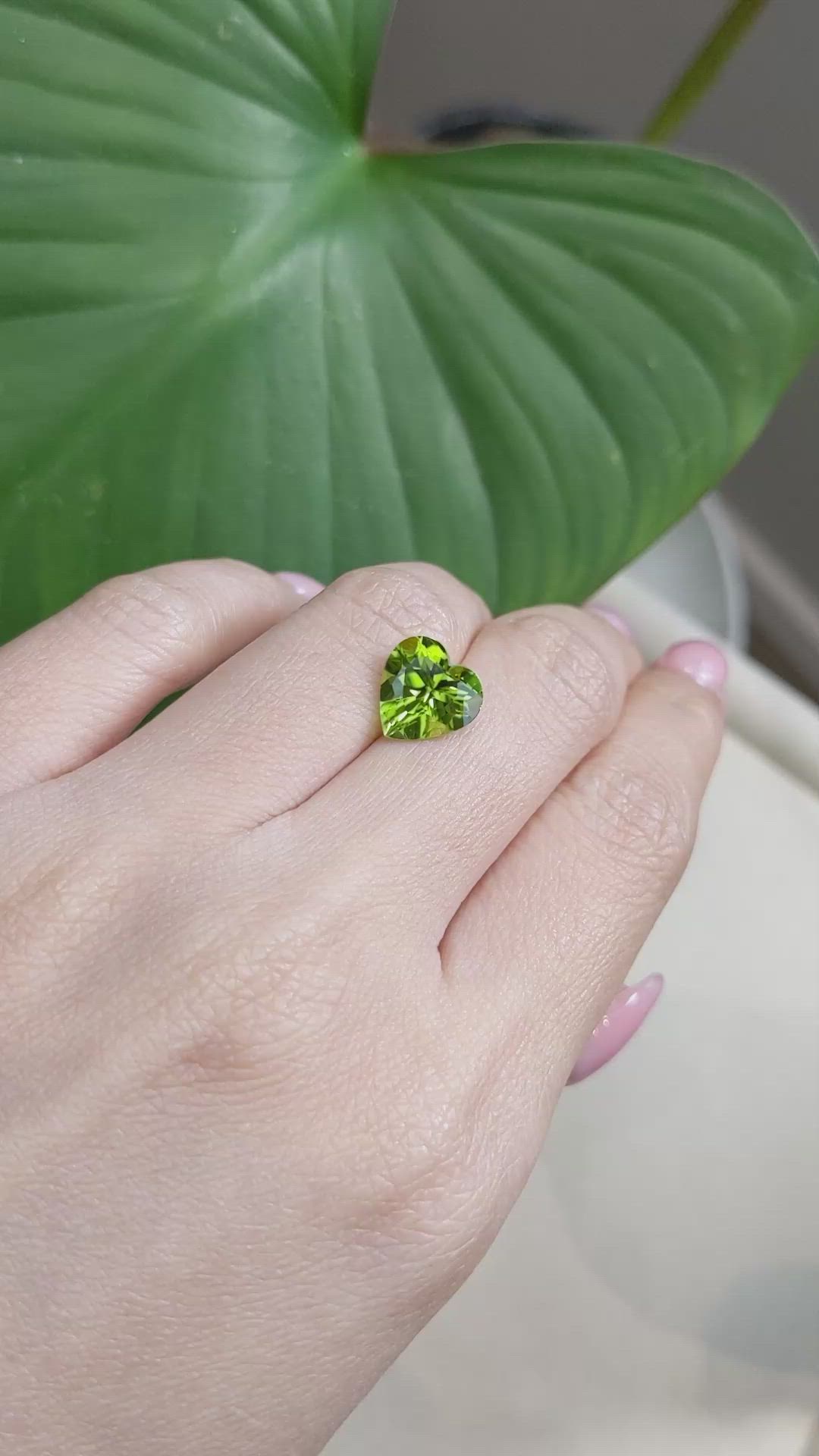 3.60 Ct. Peridot from Burma (Myanmar) Size Video