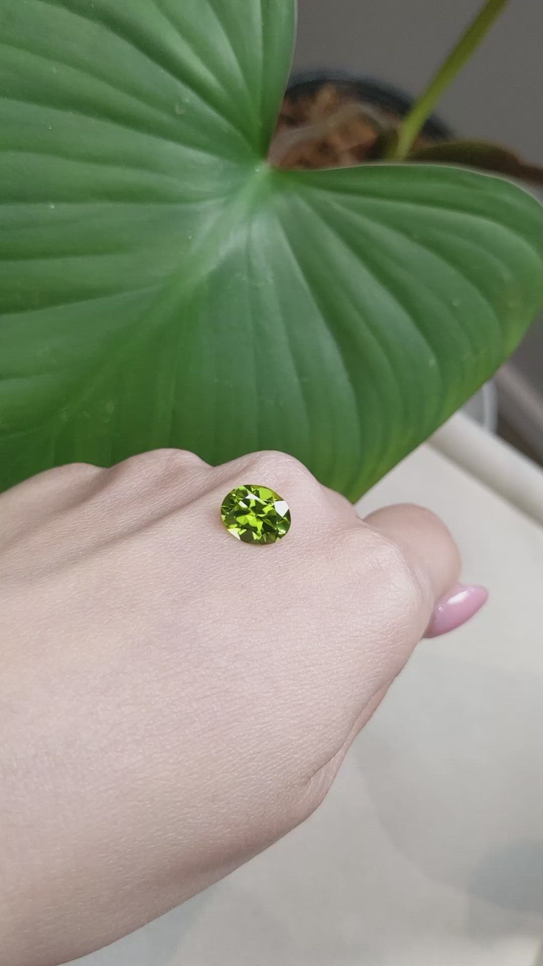 3.03 Ct. Peridot from Burma (Myanmar) Size Video