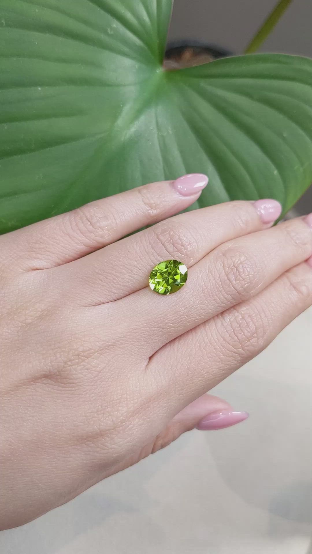 3.03 Ct. Peridot from Burma (Myanmar) Size Video