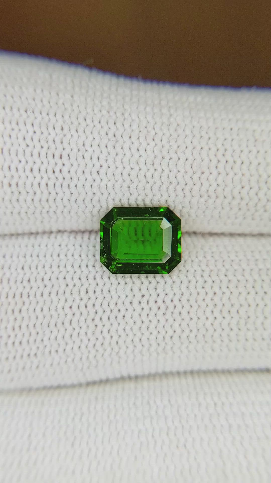 2.11 Ct. Tsavorite Garnet from East Africa Size Video