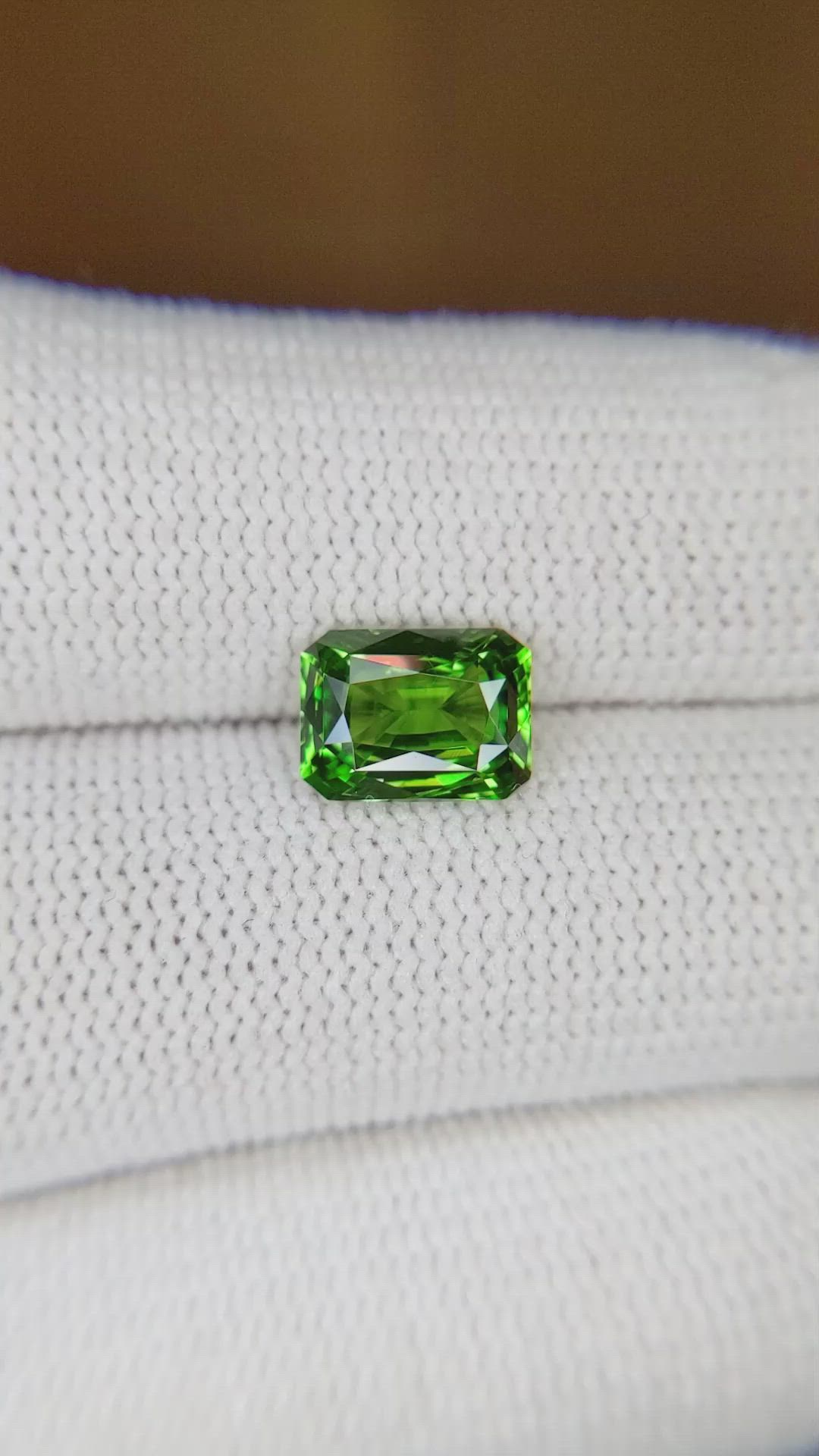 2.09 Ct. Tsavorite Garnet from East Africa Size Video