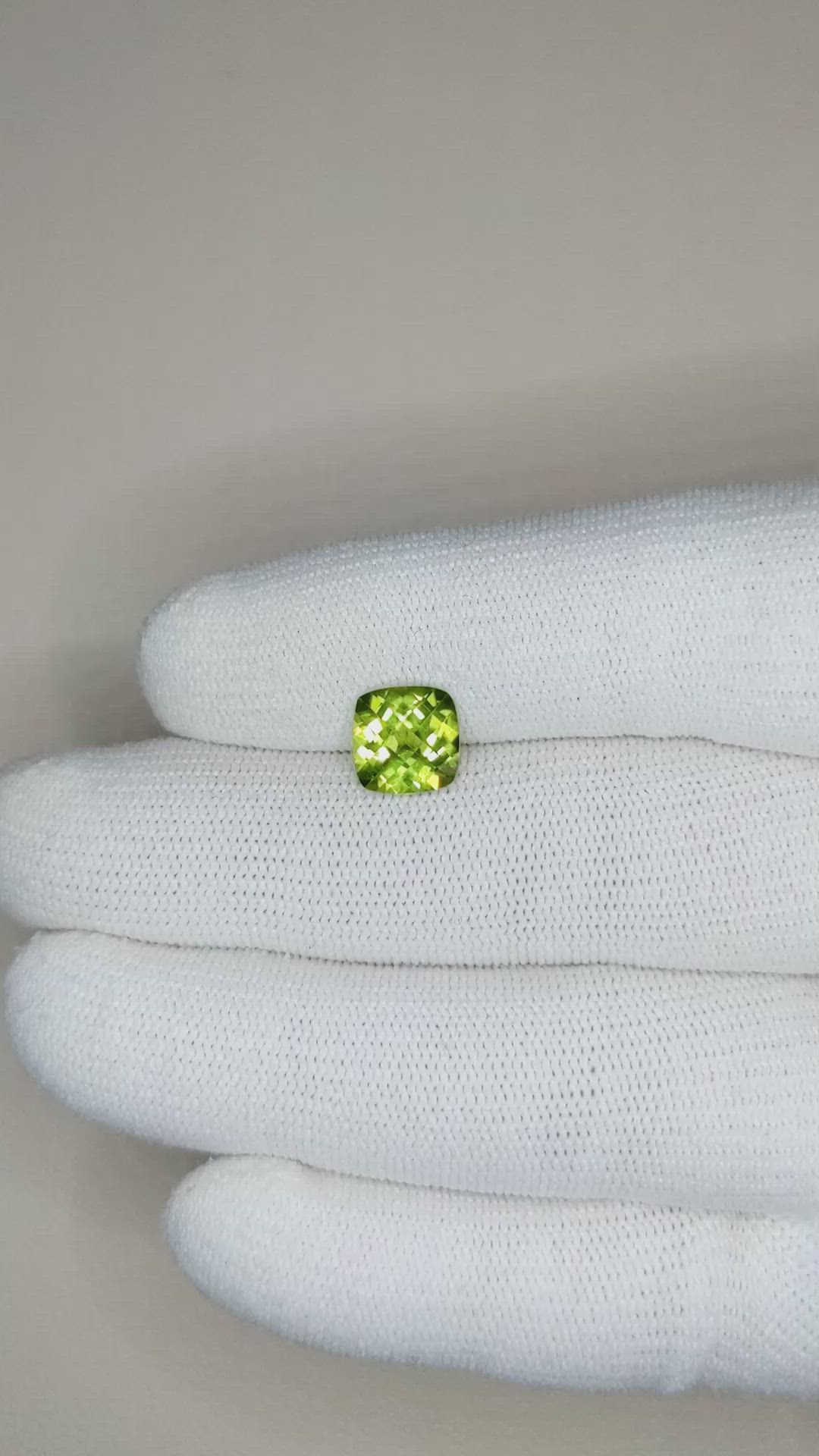 2.52 Ct. Peridot from Burma (Myanmar) Size Video