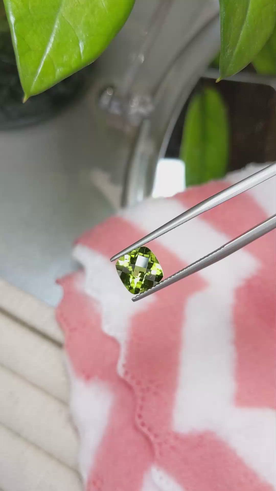 2.52 Ct. Peridot from Burma (Myanmar) Size Video