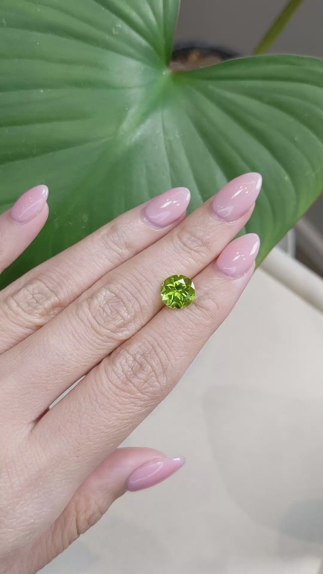 2.82 Ct. Peridot from Burma (Myanmar) Size Video