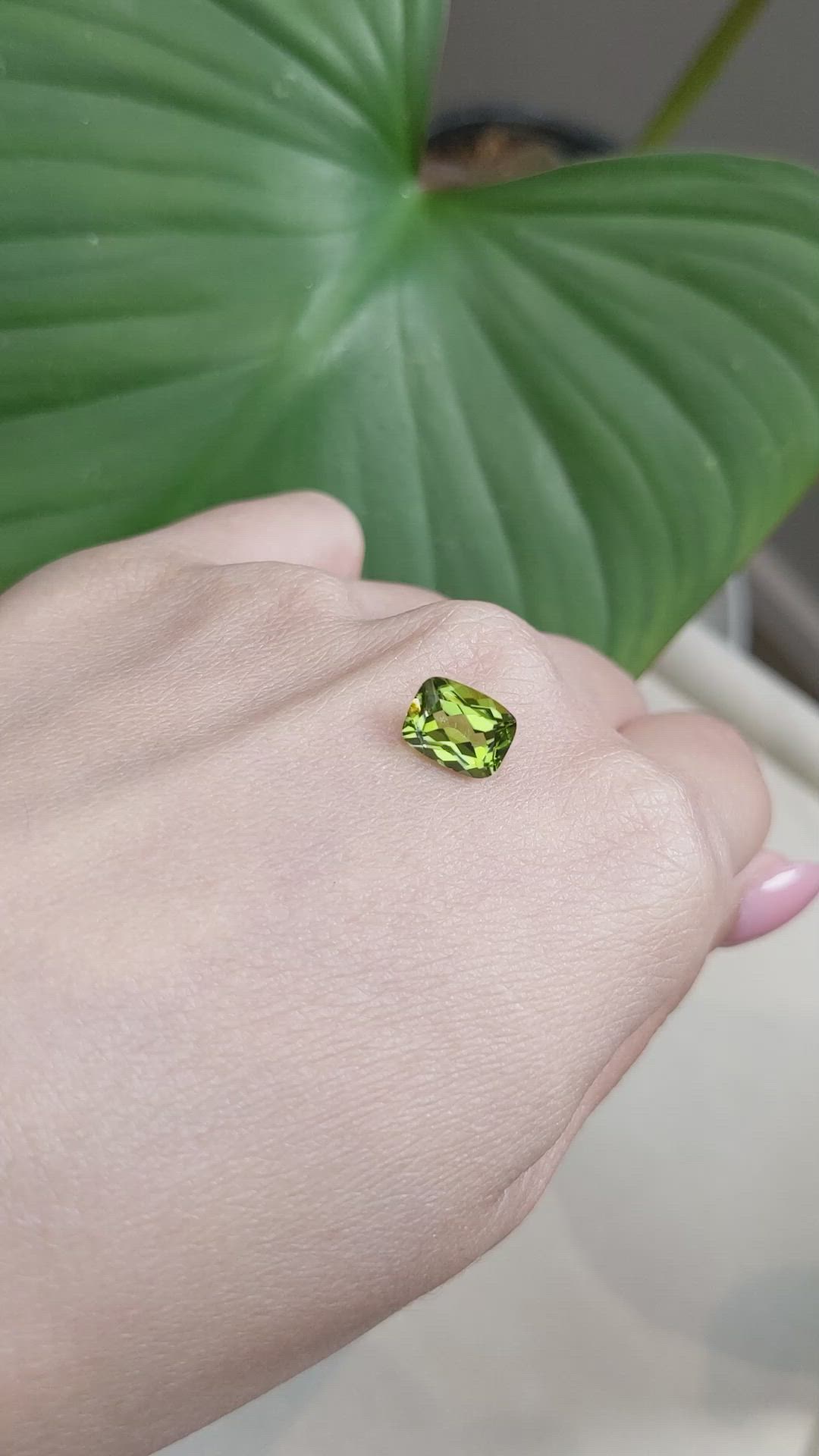 2.28 Ct. Peridot from Burma (Myanmar) Size Video