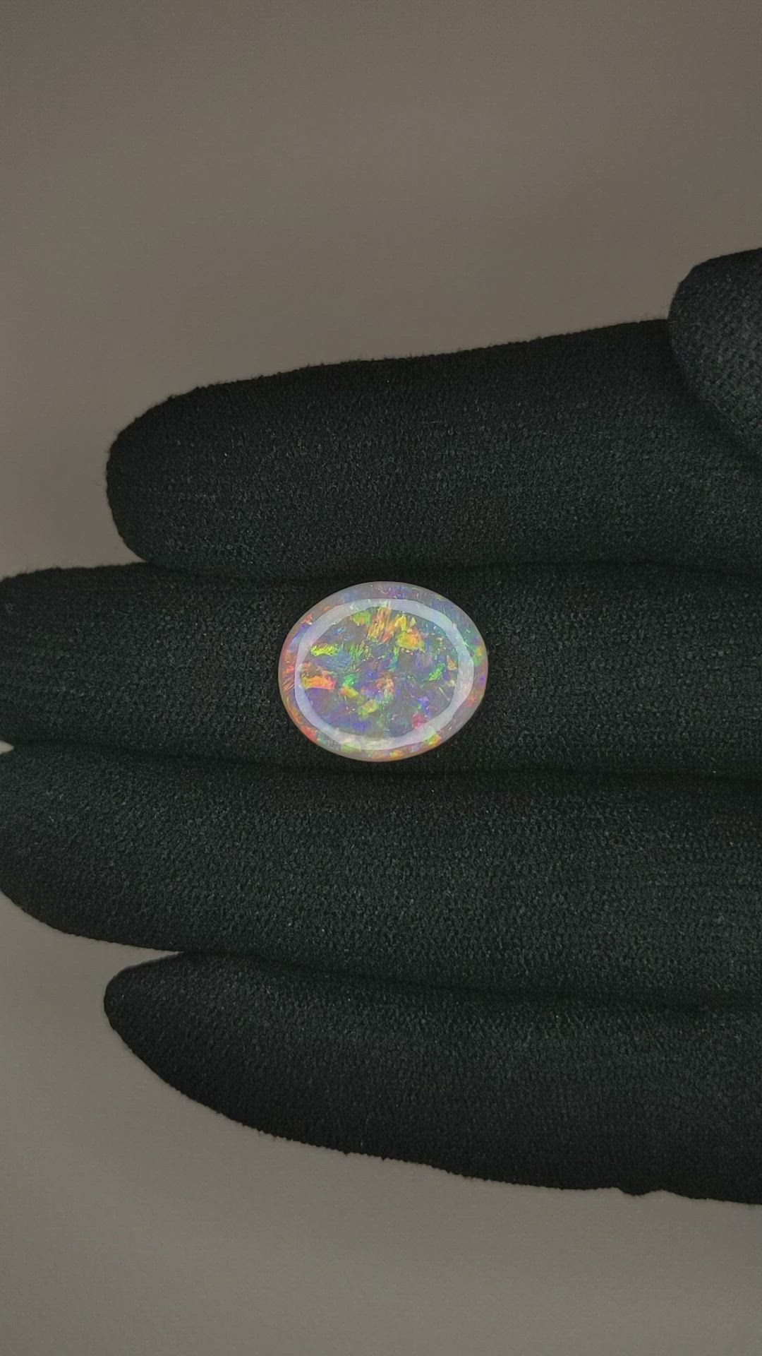 4.87 Ct. Crystal/Jelly Opal from Australia Size Video