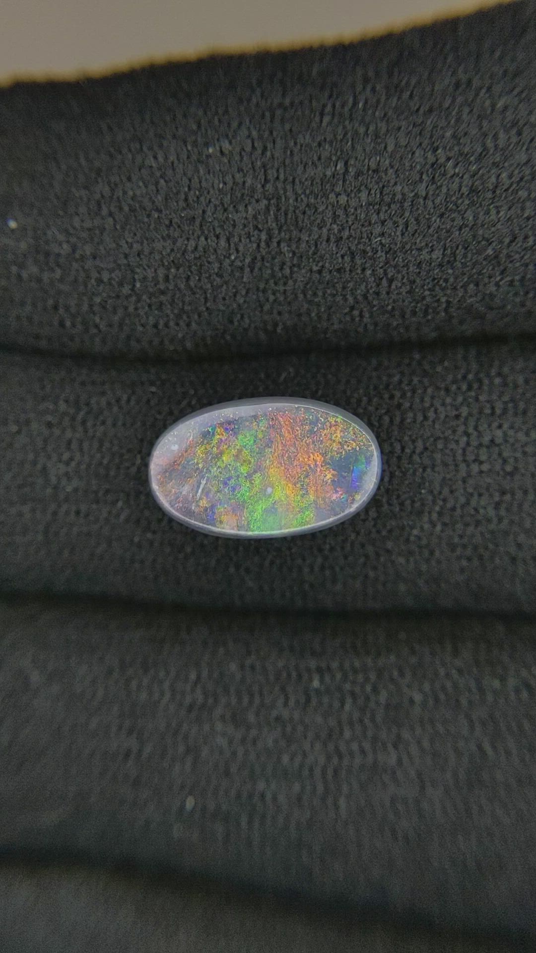 2.53 Ct. Semi-Black Opal from Australia Size Video