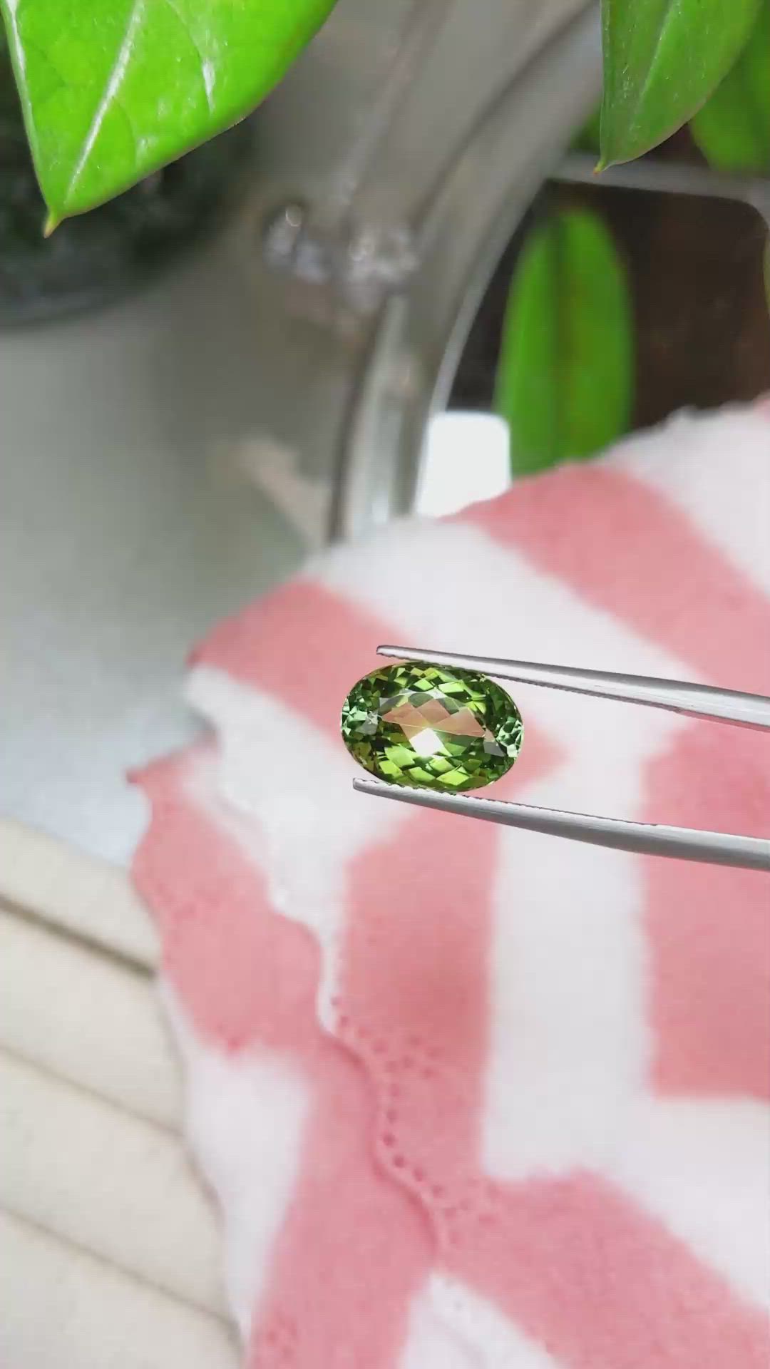 4.41 Ct. Tourmaline from Mozambique Size Video