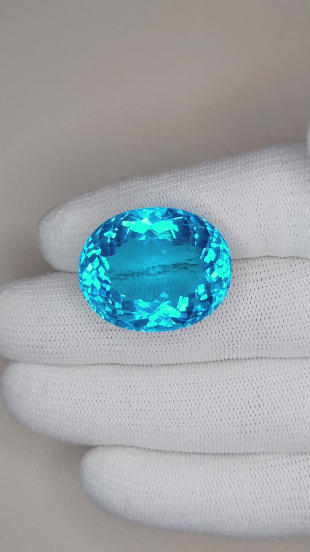 51.24 Ct. Topaz from Brazil Size Video