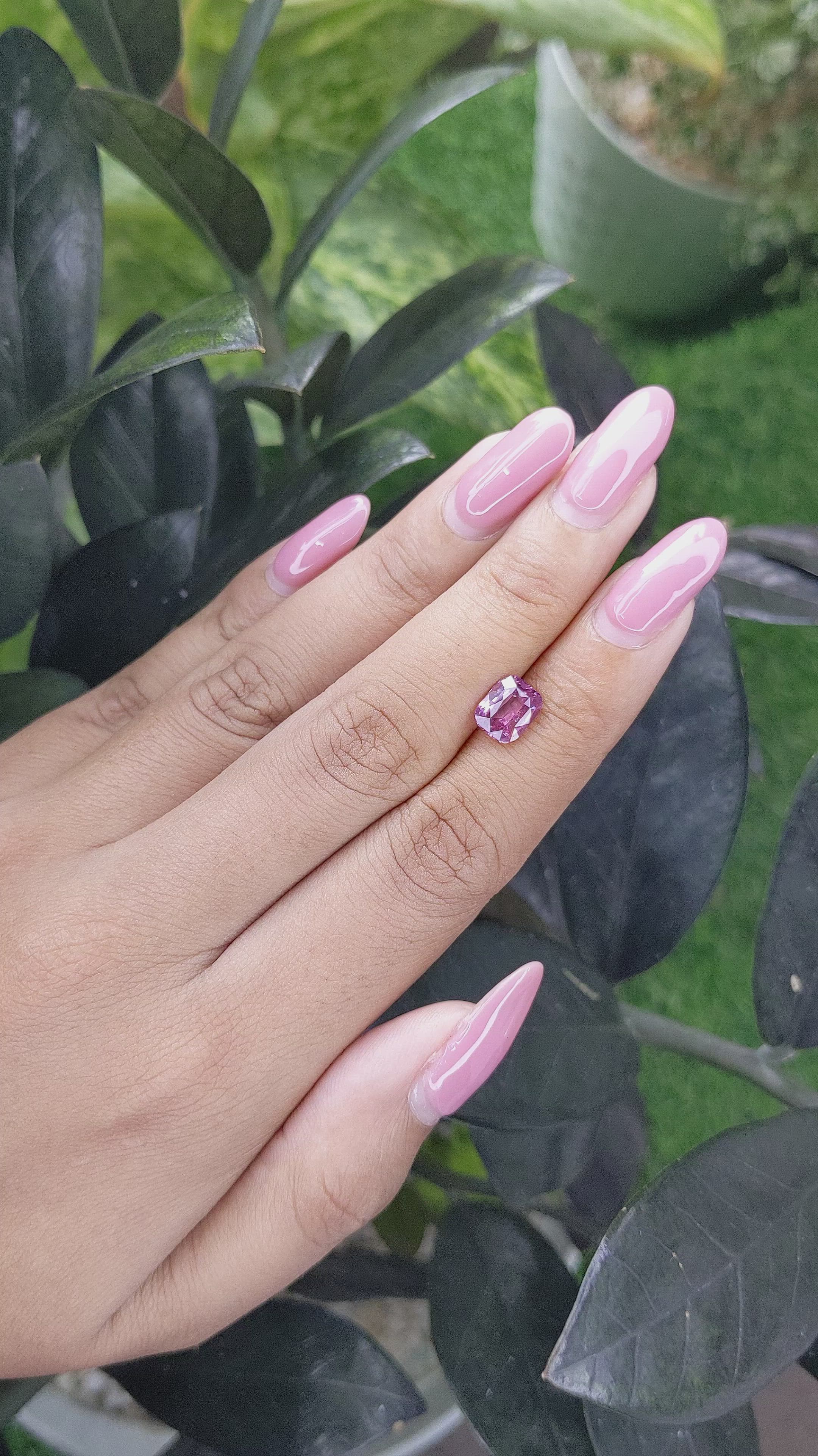 1.69 Ct. Spinel from Burma (Myanmar) Size Video