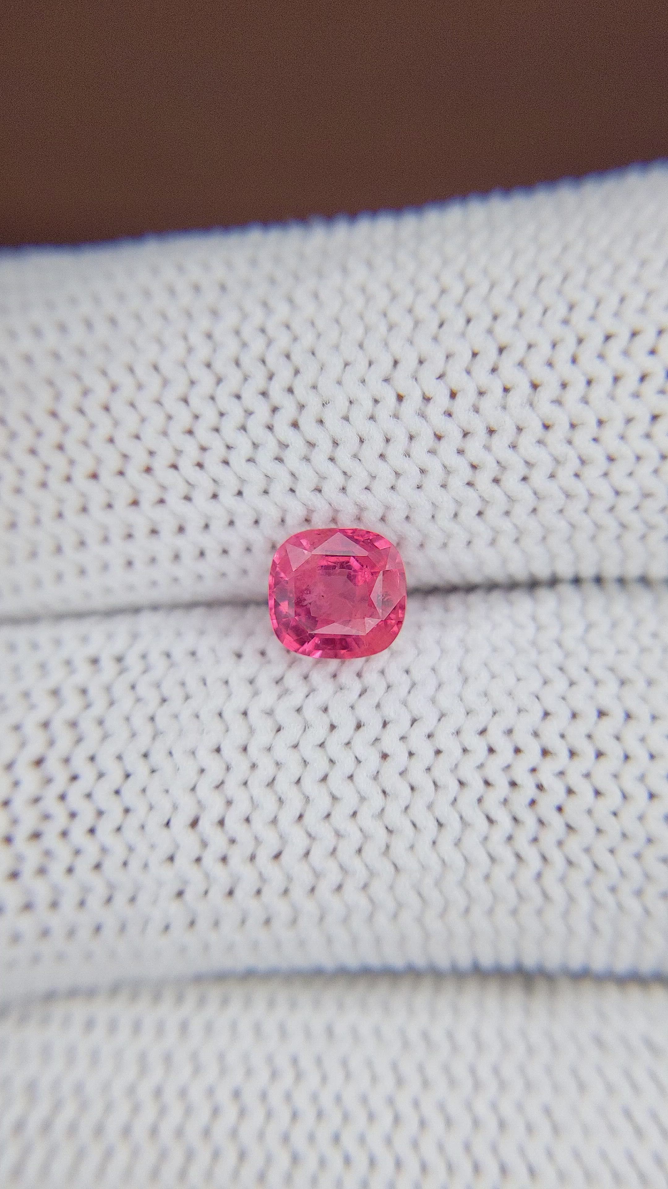 1.06 Ct. Spinel from Burma (Myanmar) Size Video