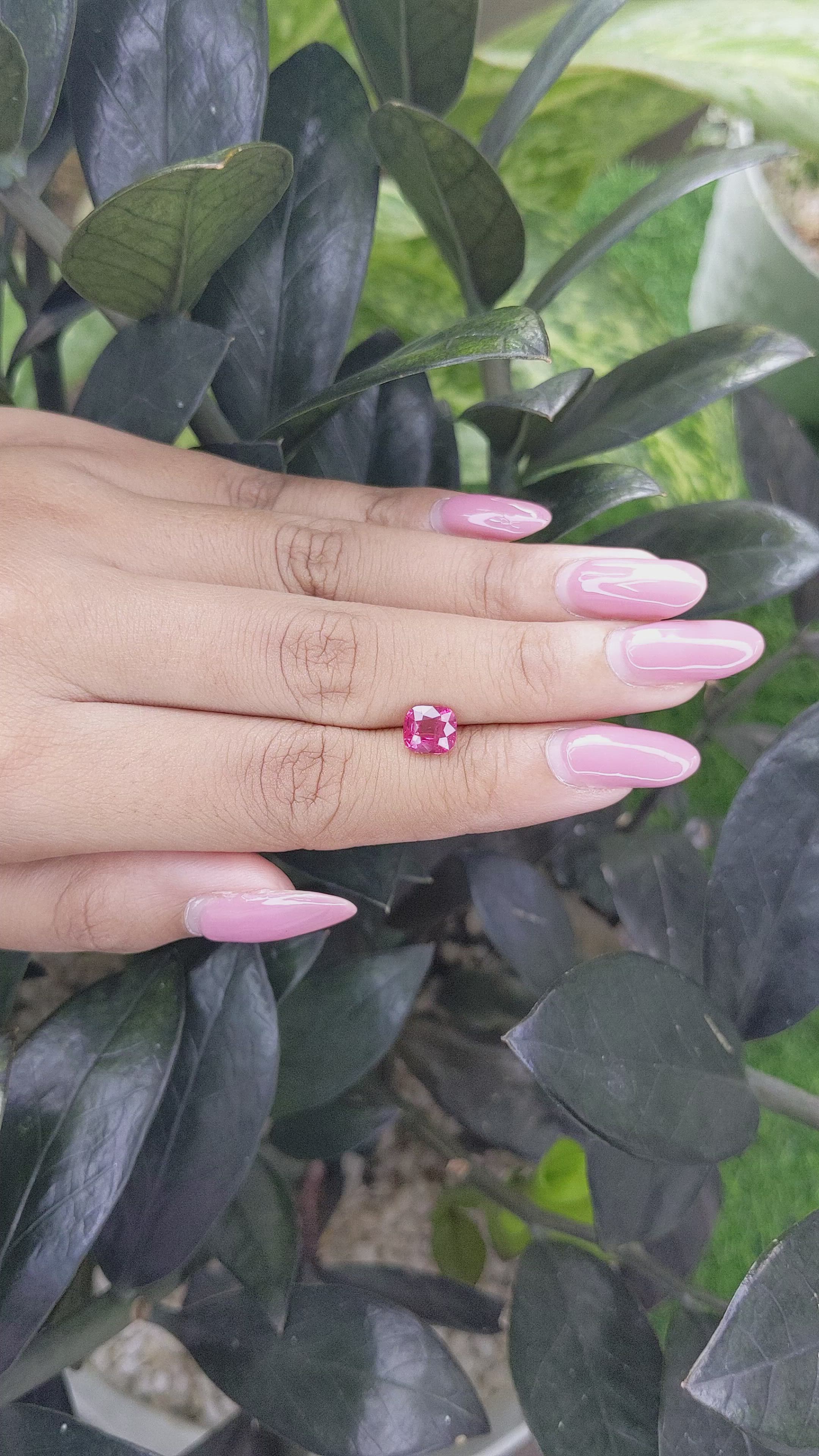 1.40 Ct. Spinel from Burma (Myanmar) Size Video