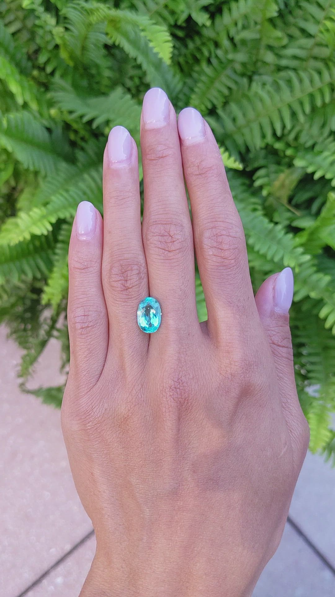 3.71 Ct. Paraiba Tourmaline from Mozambique Size Video