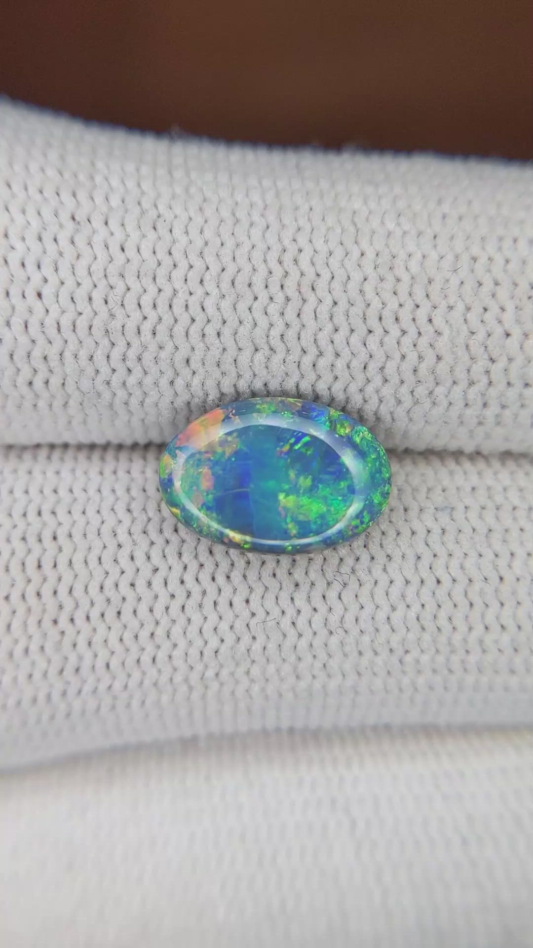 1.98 Ct. Black Opal from Australia Size Video