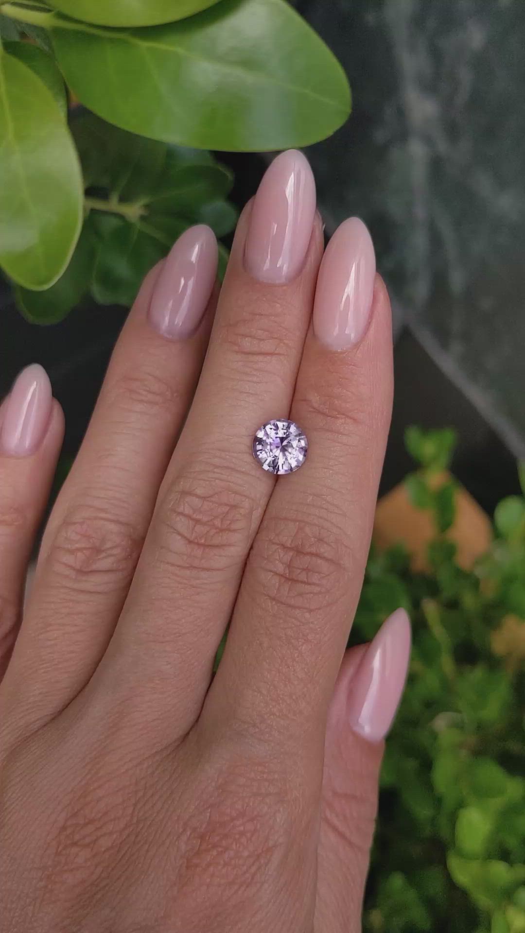 2.01 Ct. Purple Spinel from Tanzania Size Video