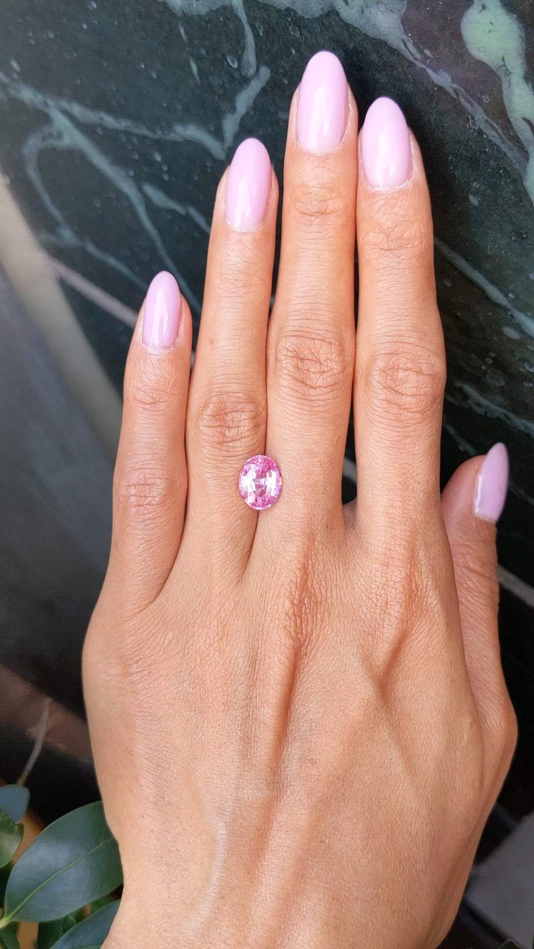 3.06 Ct. Pink Spinel from Tanzania Size Video
