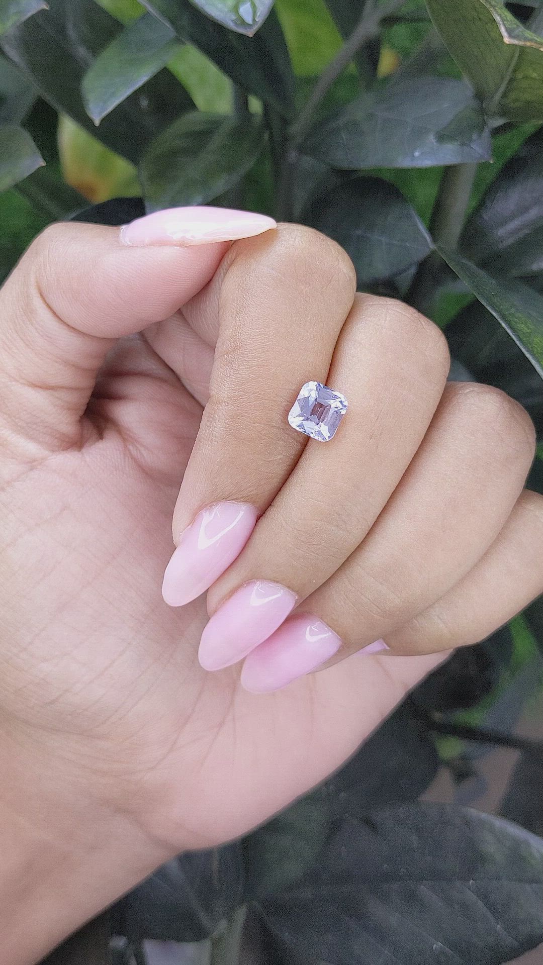 1.60 Ct. Greyish Violet Spinel from Tanzania Size Video