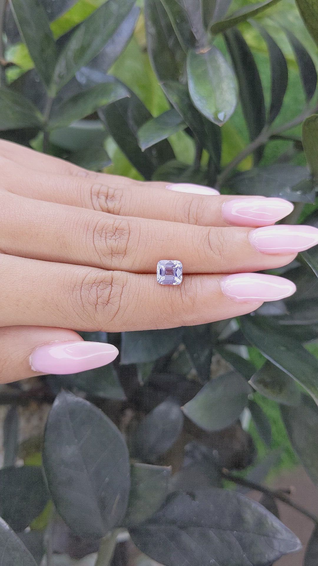 1.60 Ct. Greyish Violet Spinel from Tanzania Size Video