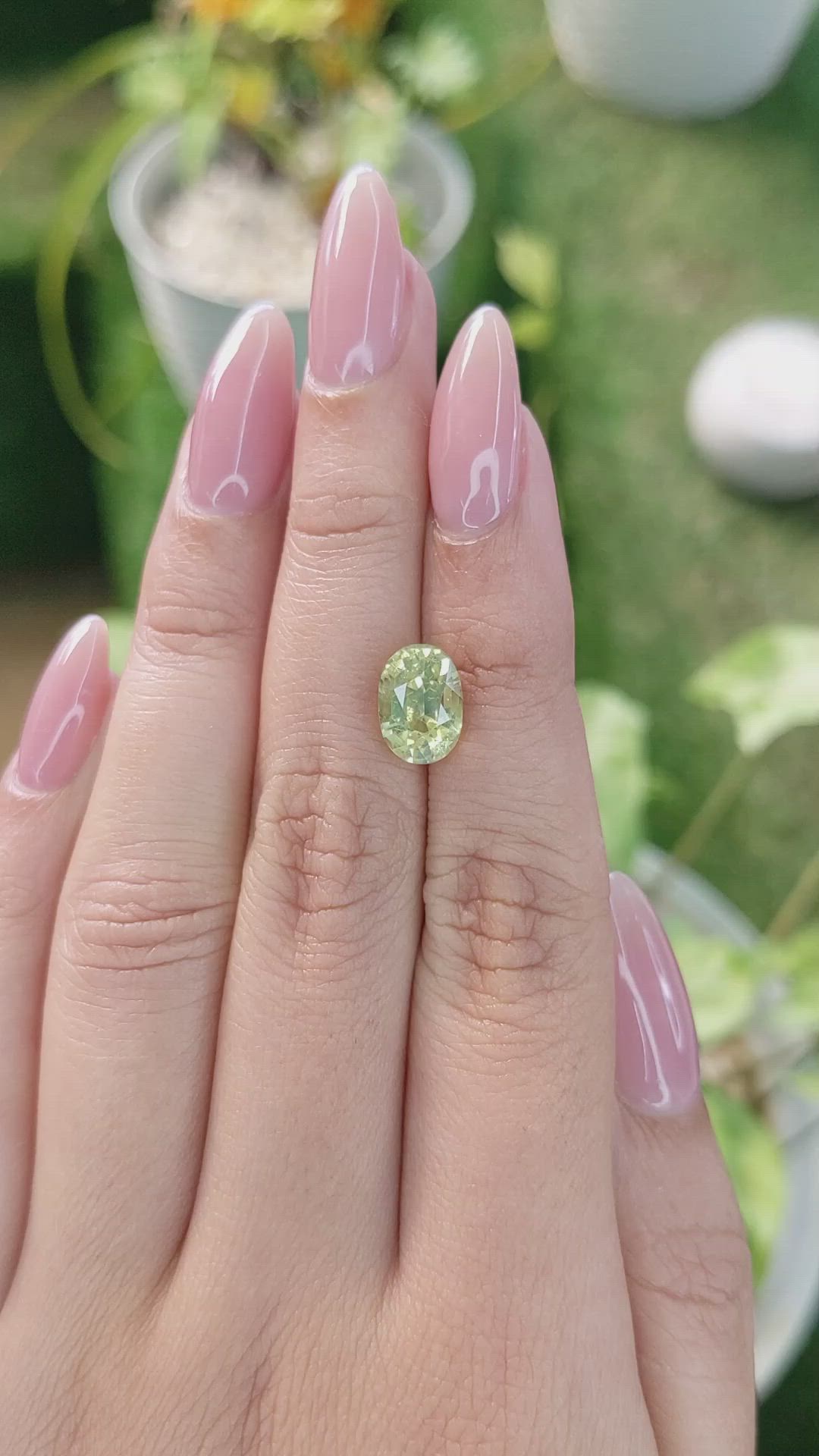 3.36 Ct. Chrysoberyl from Ceylon (Sri Lanka) Size Video