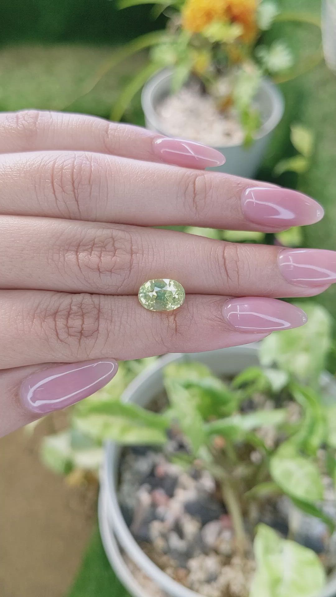 3.36 Ct. Chrysoberyl from Ceylon (Sri Lanka) Size Video