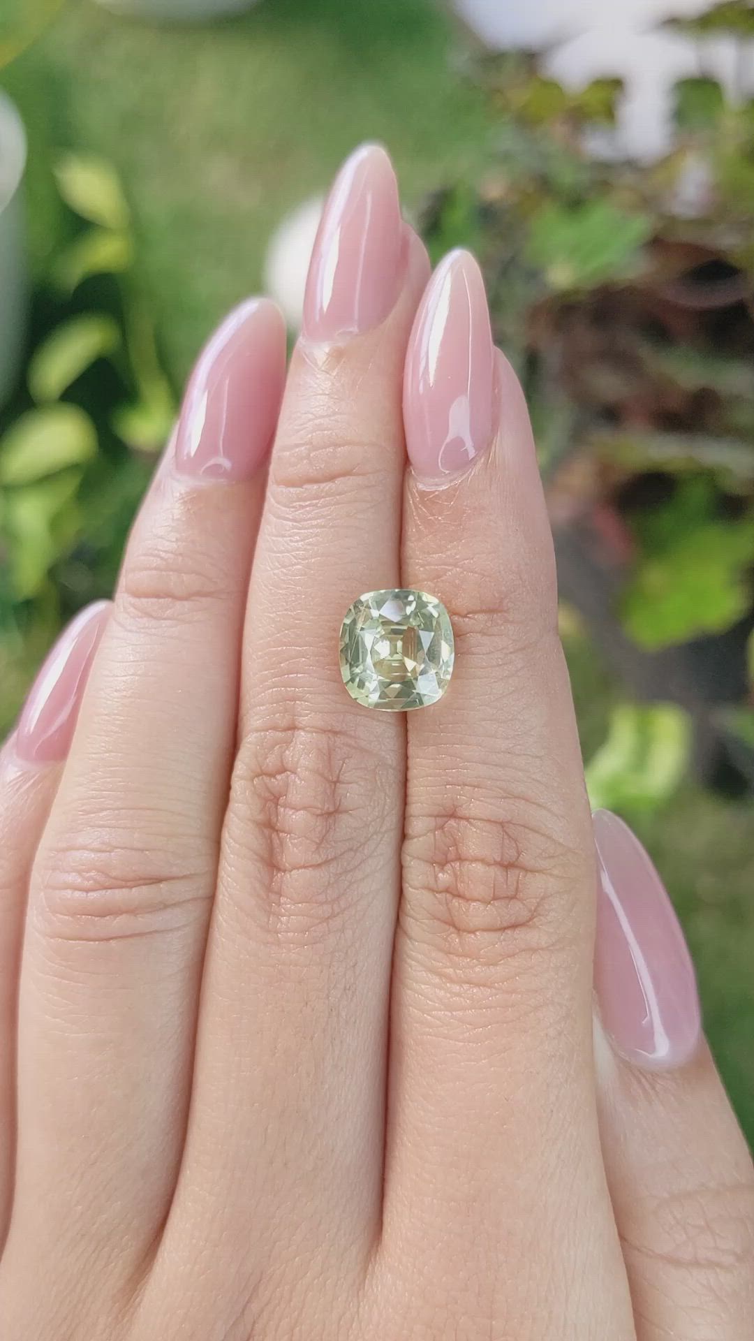 3.67 Ct. Chrysoberyl from Ceylon (Sri Lanka) Size Video