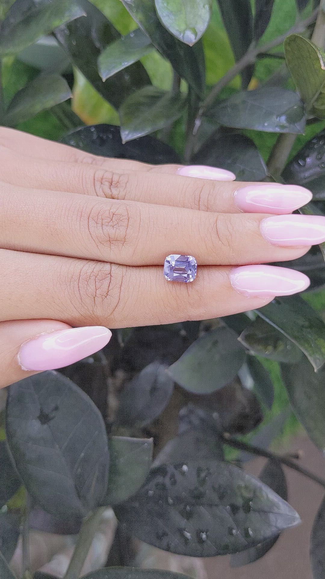 2.26 Ct. Purplish Grey Spinel from Tanzania Size Video