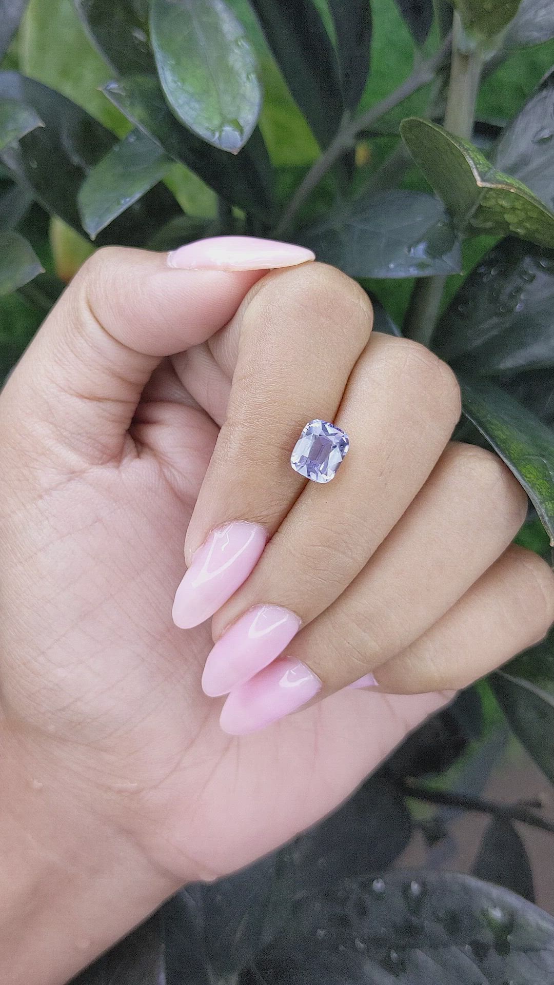 2.26 Ct. Purplish Grey Spinel from Tanzania Size Video