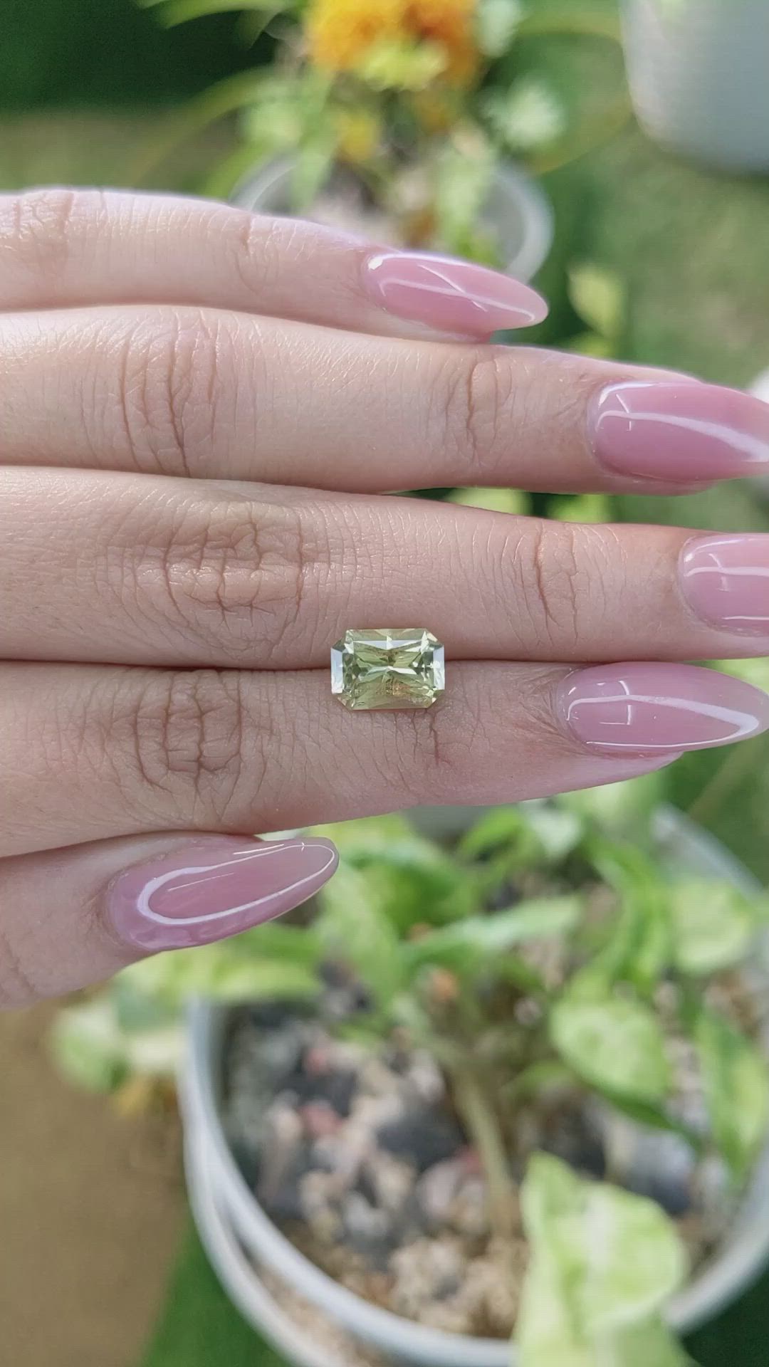 2.70 Ct. Chrysoberyl from Ceylon (Sri Lanka) Size Video