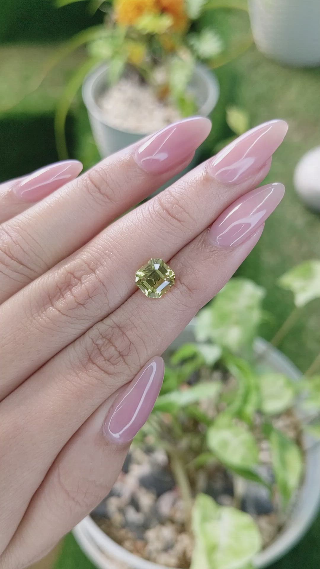 3.03 Ct. Chrysoberyl from Ceylon (Sri Lanka) Size Video