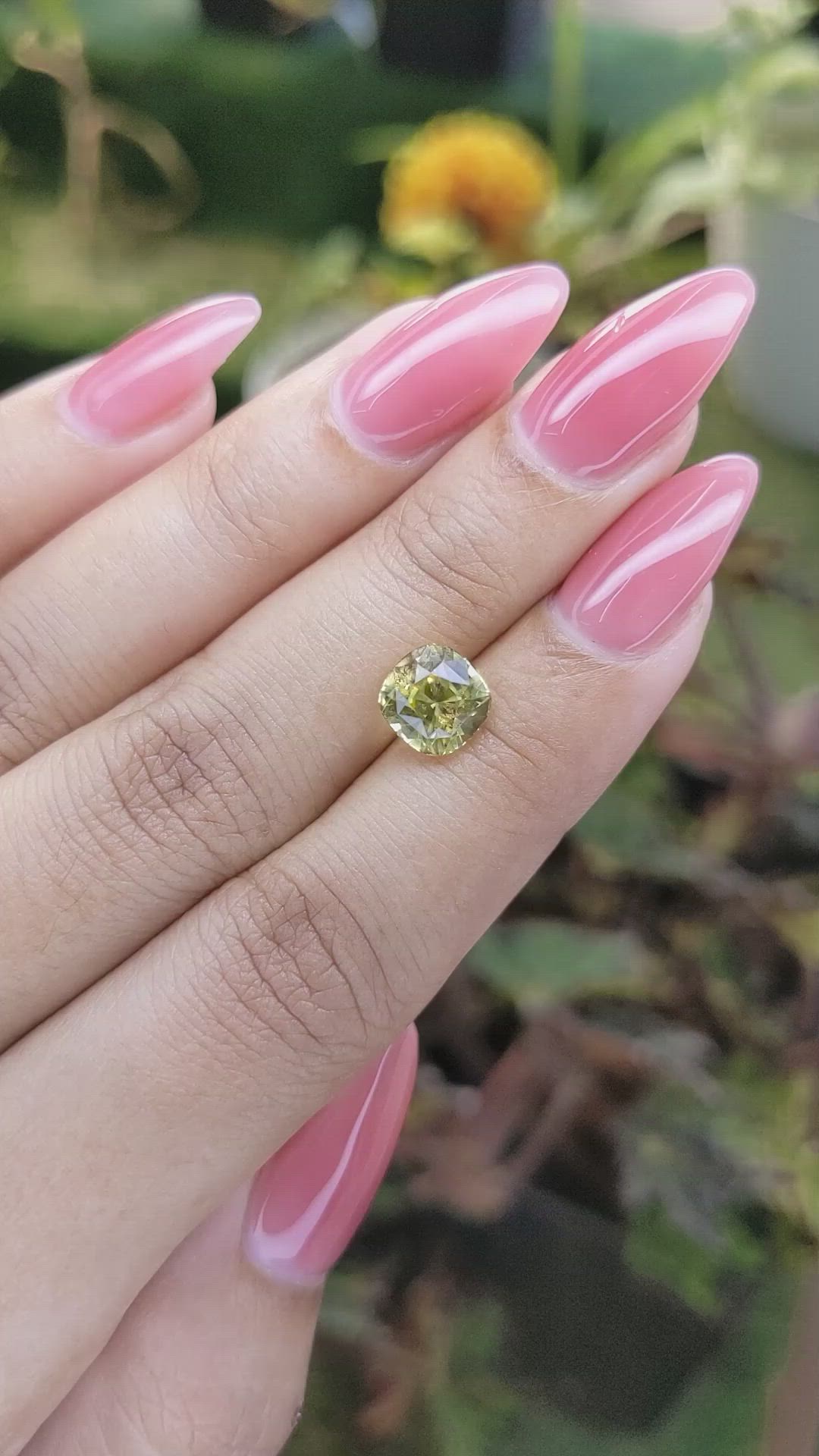 2.61 Ct. Chrysoberyl from Ceylon (Sri Lanka) Size Video