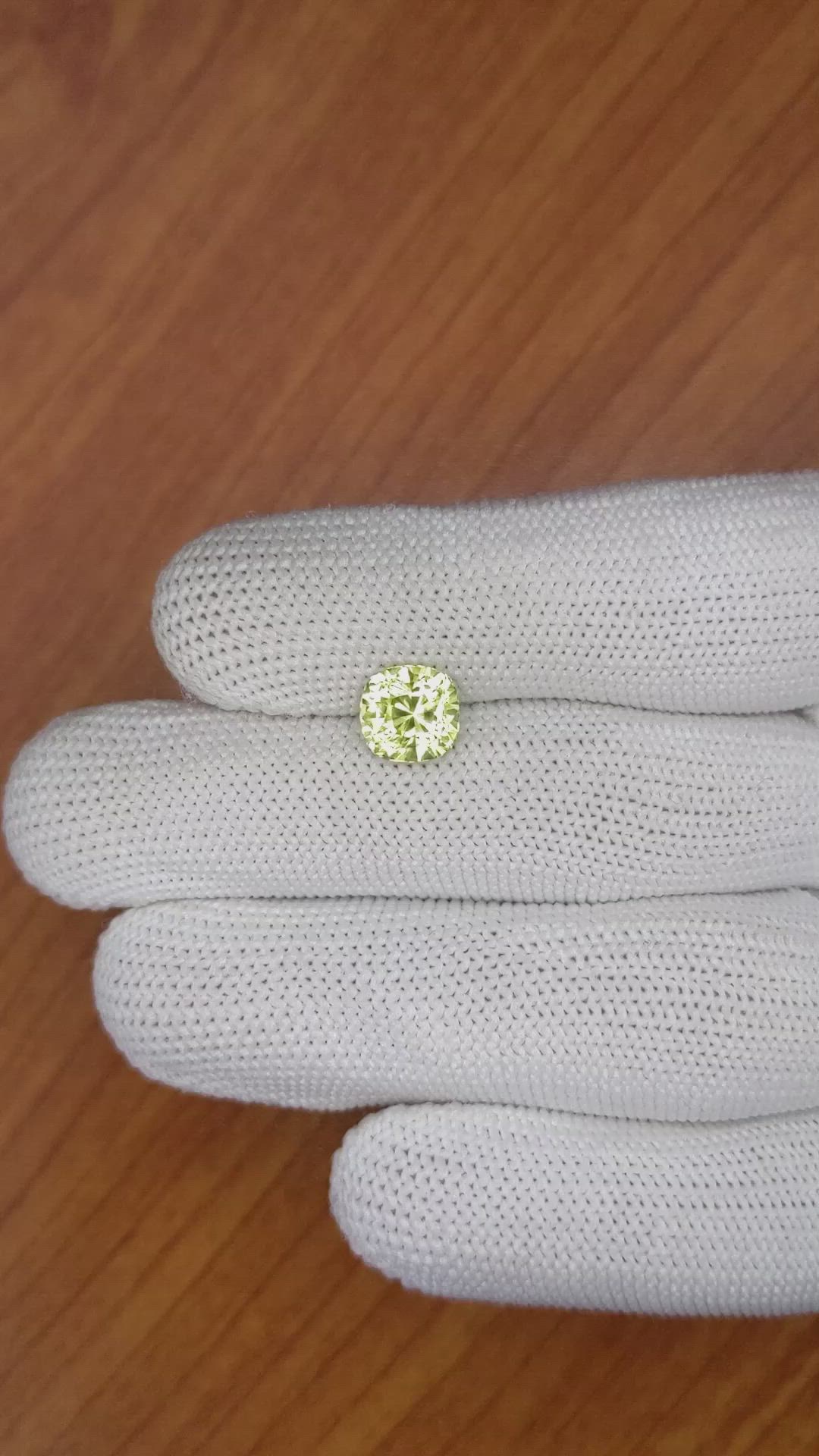 2.61 Ct. Chrysoberyl from Ceylon (Sri Lanka) Size Video